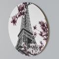 EIFFEL IN BLOOM Round Wall Art