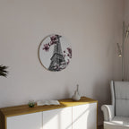 EIFFEL IN BLOOM Runde Wanddekoration Ø 69 cm