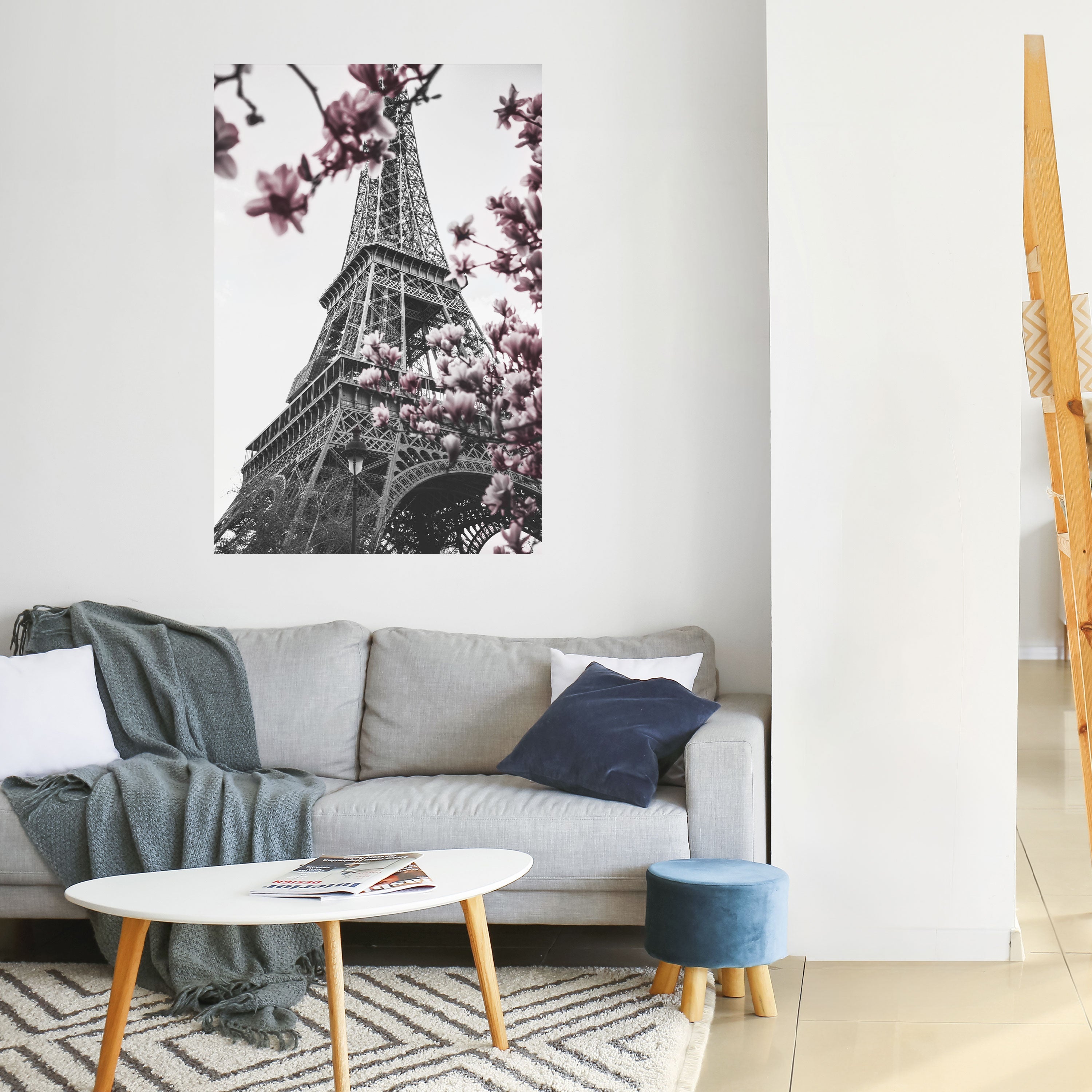 EIFFEL IN BLÜTE Vertikales Poster zum Abziehen und Aufkleben