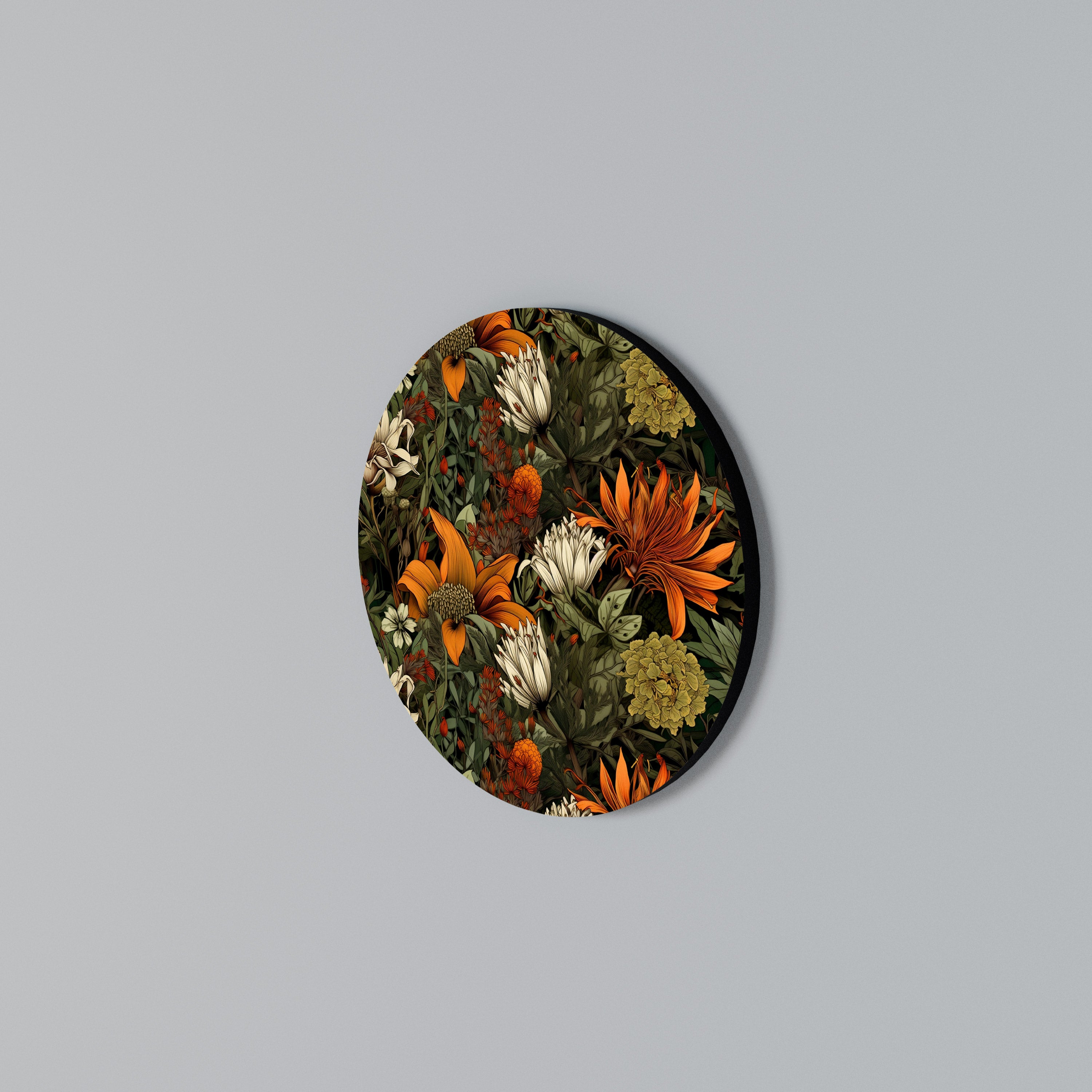 DAWN BLOOM Round Wall Art