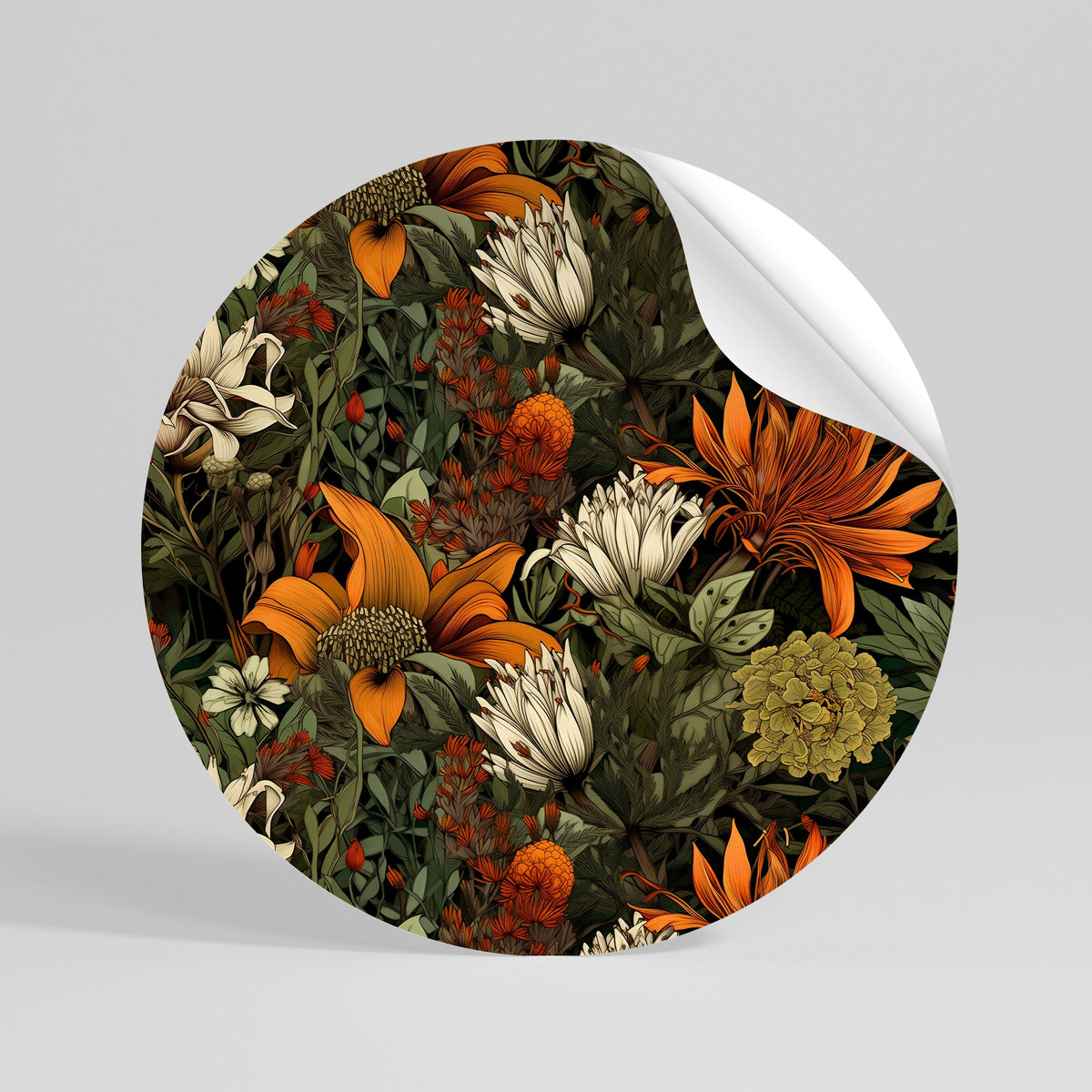 DAWN BLOOM Runder Wandsticker zum Abziehen und Aufkleben