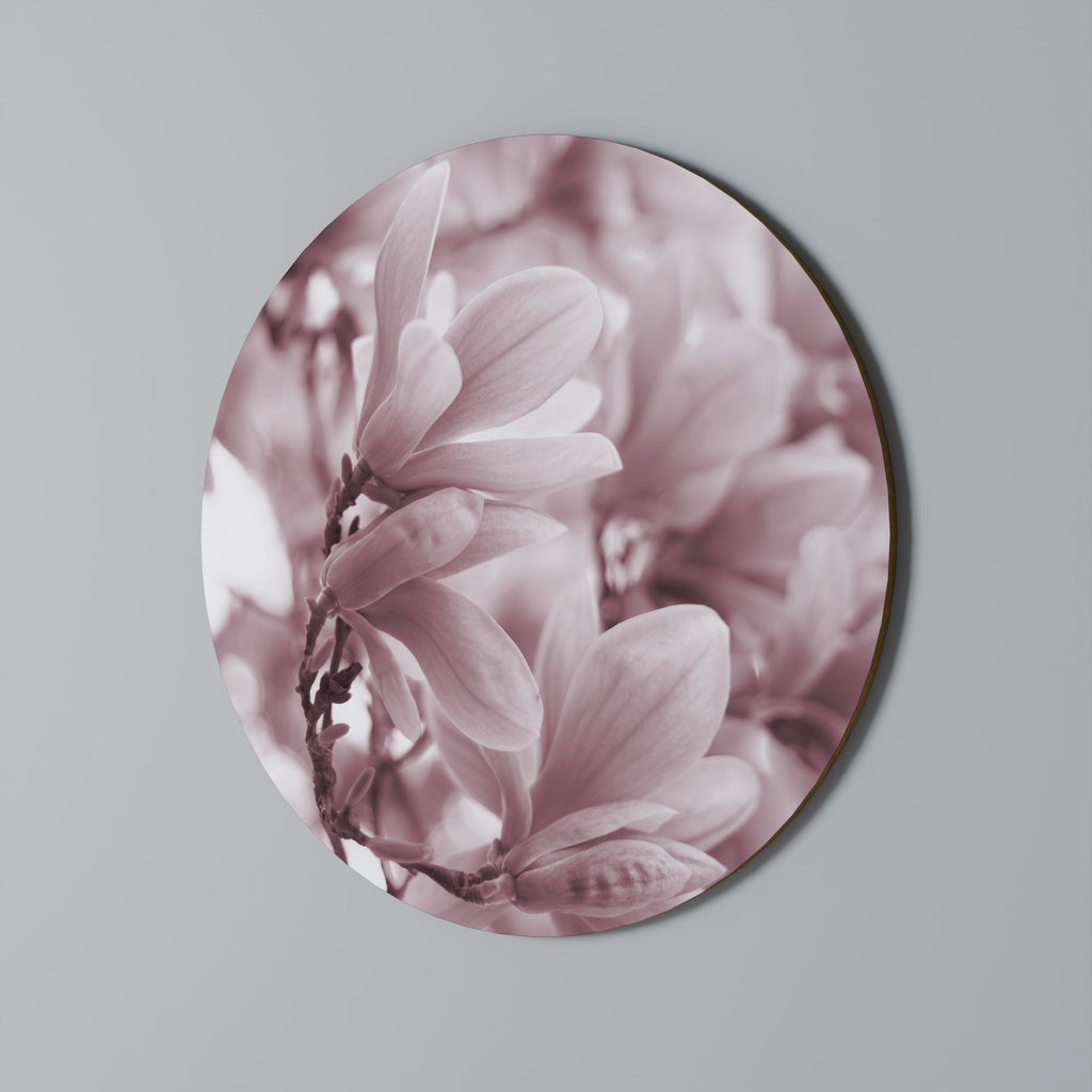 PINK BLOSSOM DREAM Runde Wanddekoration Ø 69 cm
