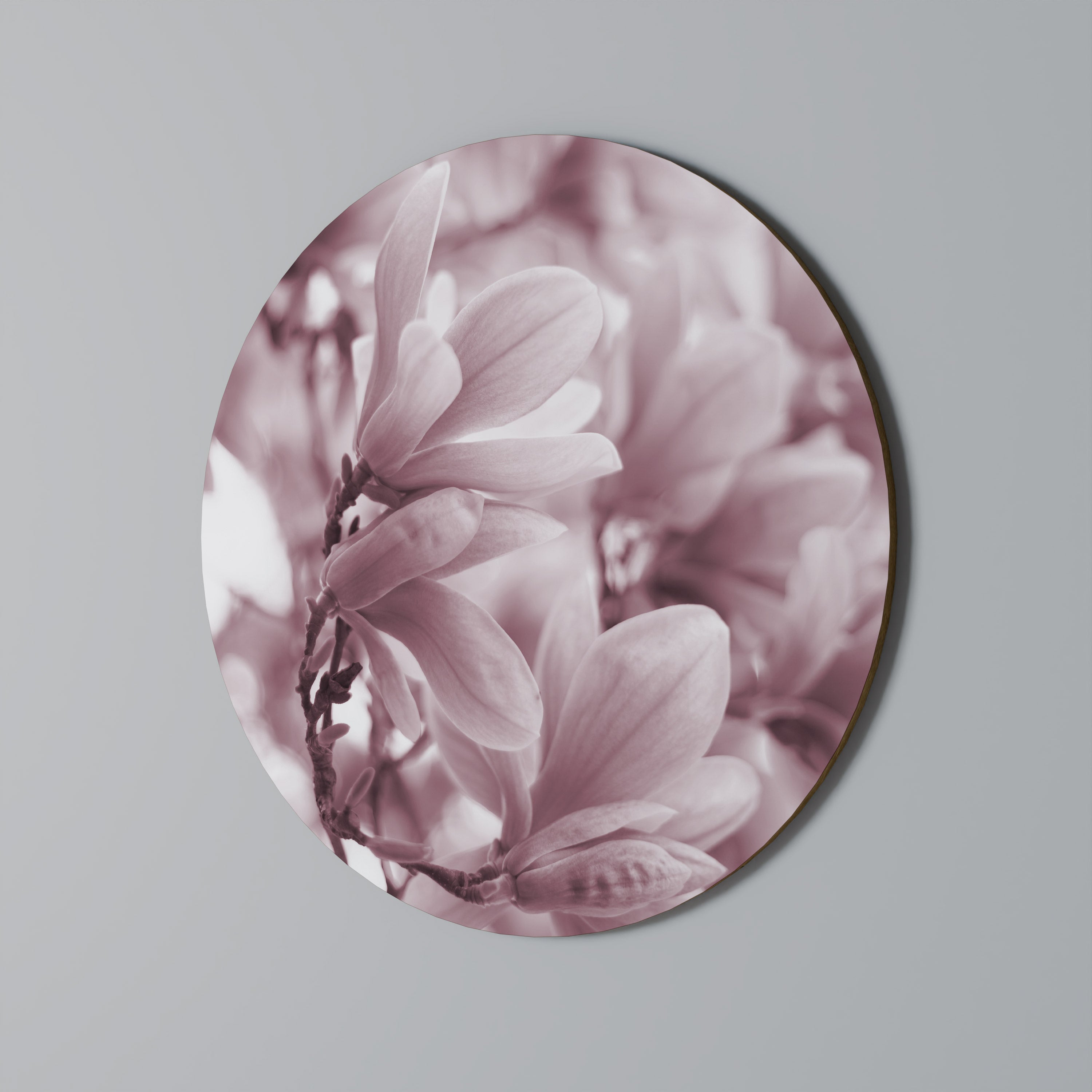 PINK BLOSSOM DREAM Runde Wanddekoration Ø 69 cm