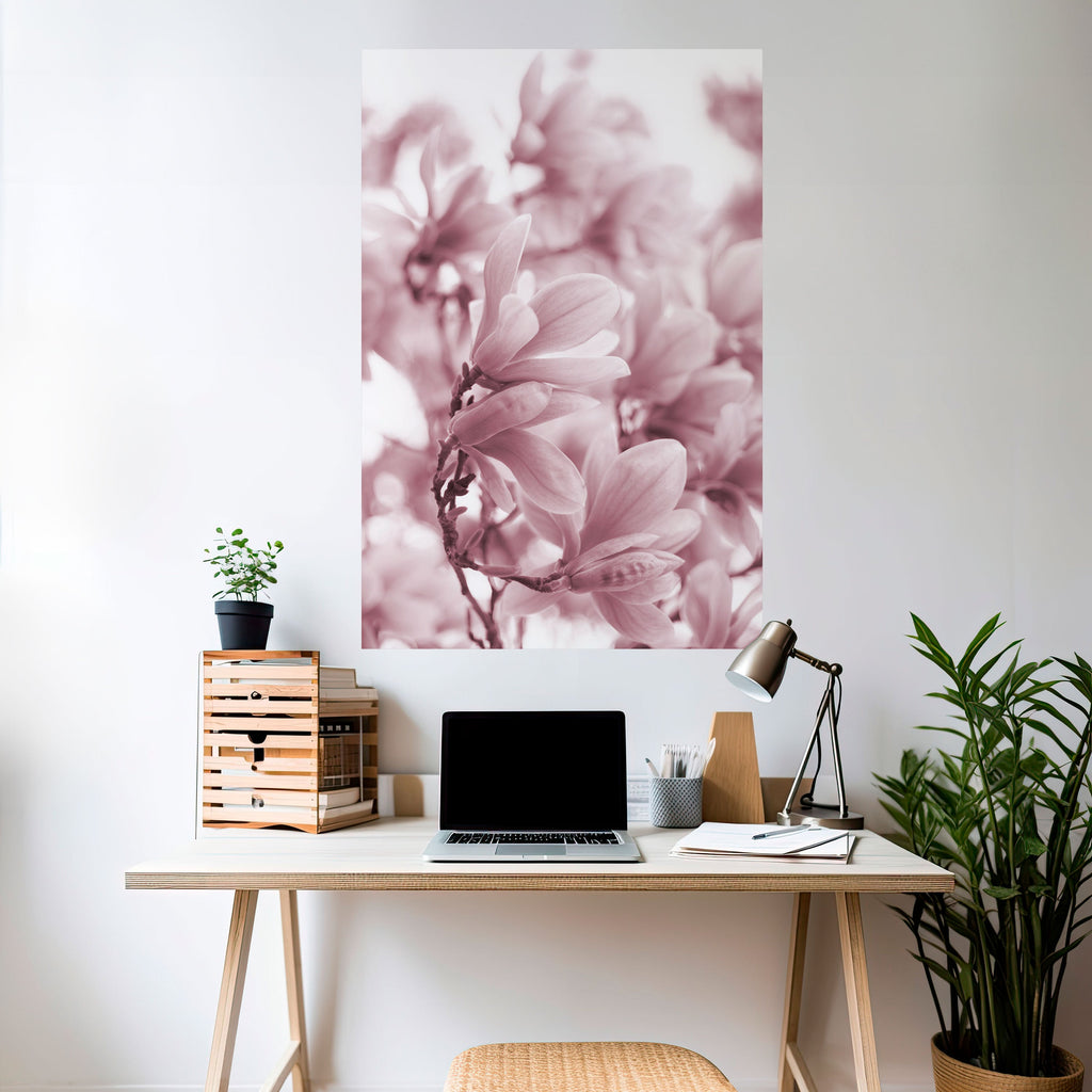PINK BLOSSOM DREAM Vertikales Poster zum Abziehen und Aufkleben