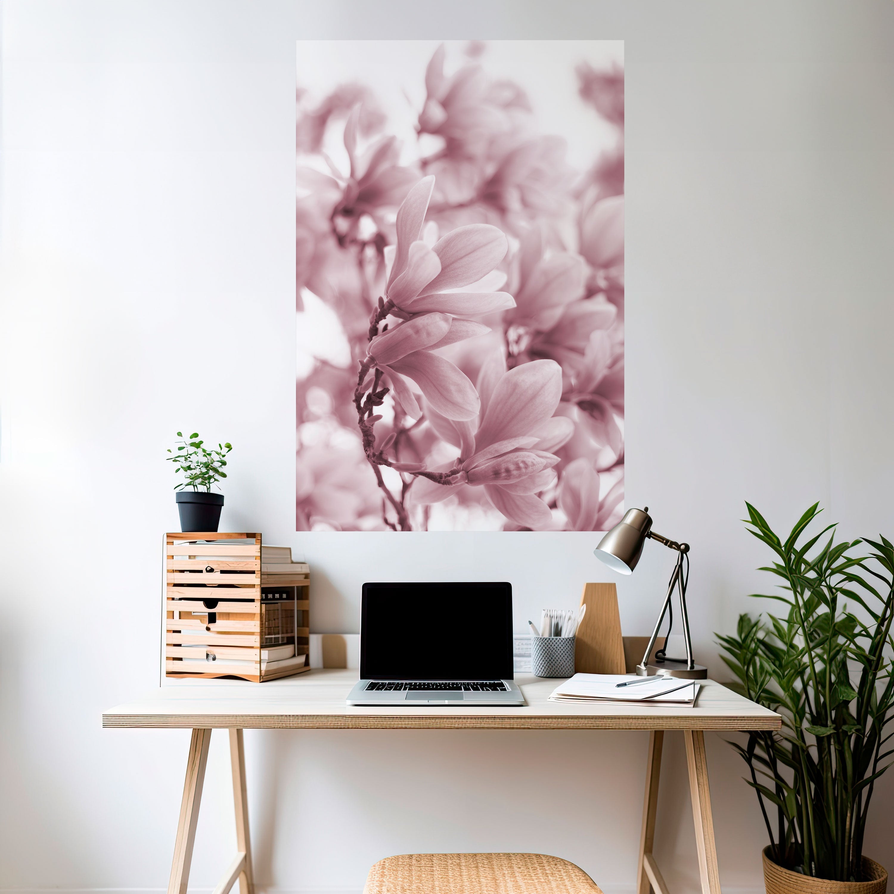 PINK BLOSSOM DREAM Vertikales Poster zum Abziehen und Aufkleben
