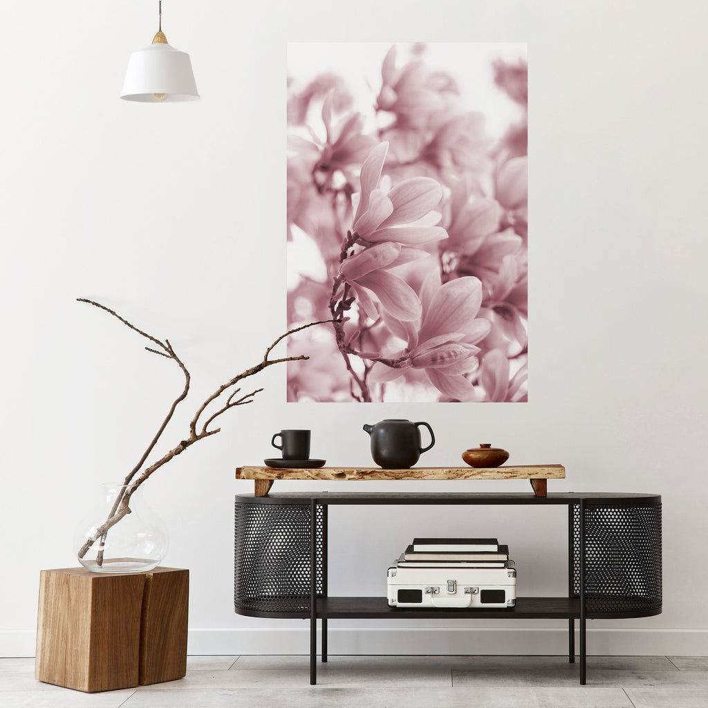 PINK BLOSSOM DREAM Vertikales Poster zum Abziehen und Aufkleben