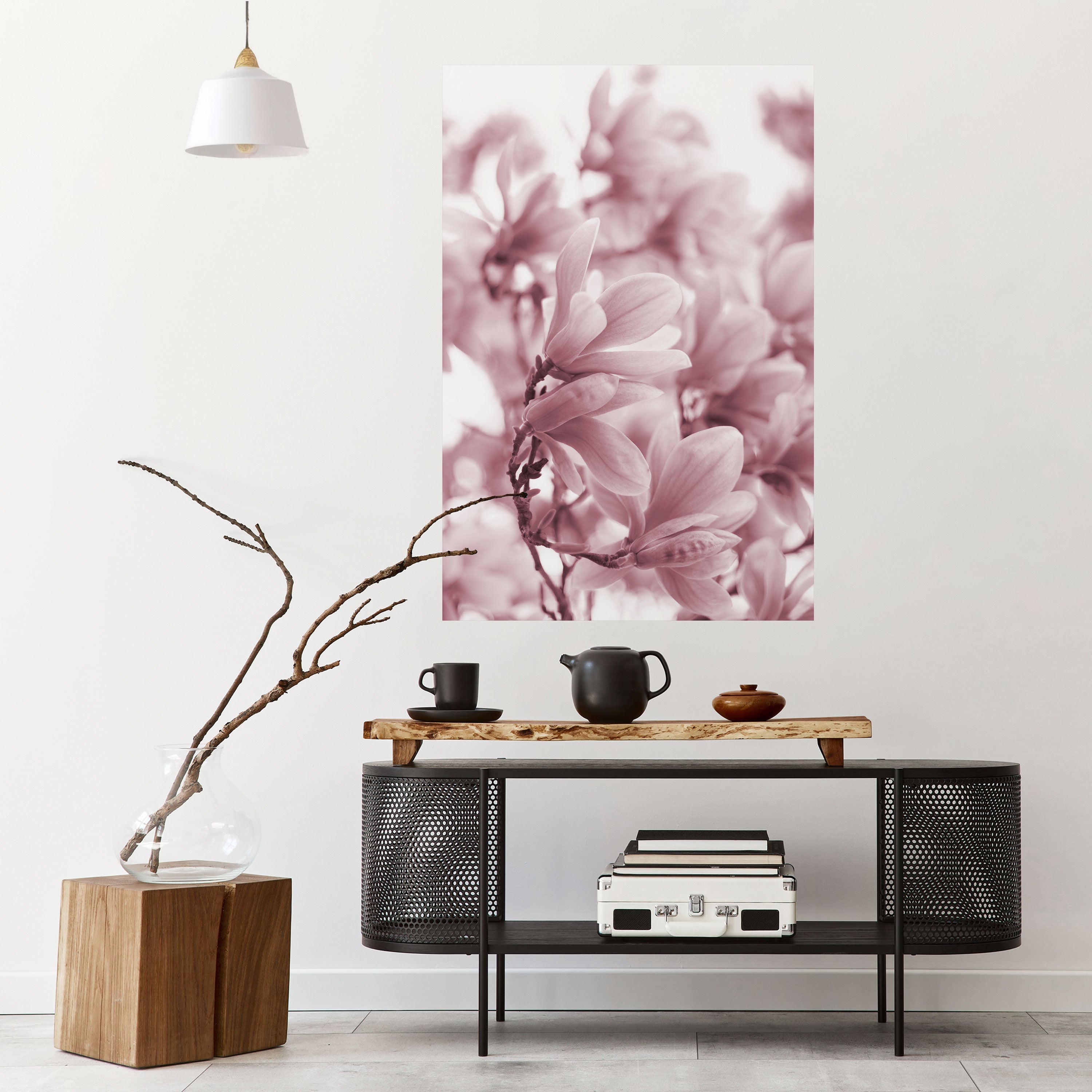 PINK BLOSSOM DREAM Vertikales Poster zum Abziehen und Aufkleben