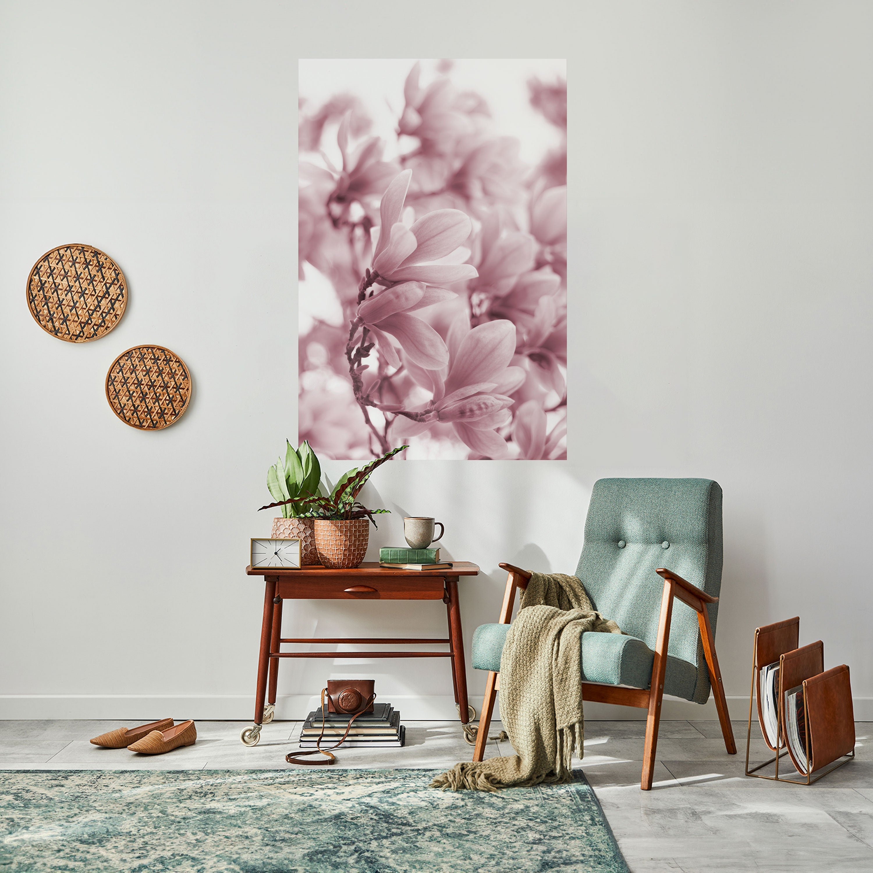 PINK BLOSSOM DREAM Vertikales Poster zum Abziehen und Aufkleben