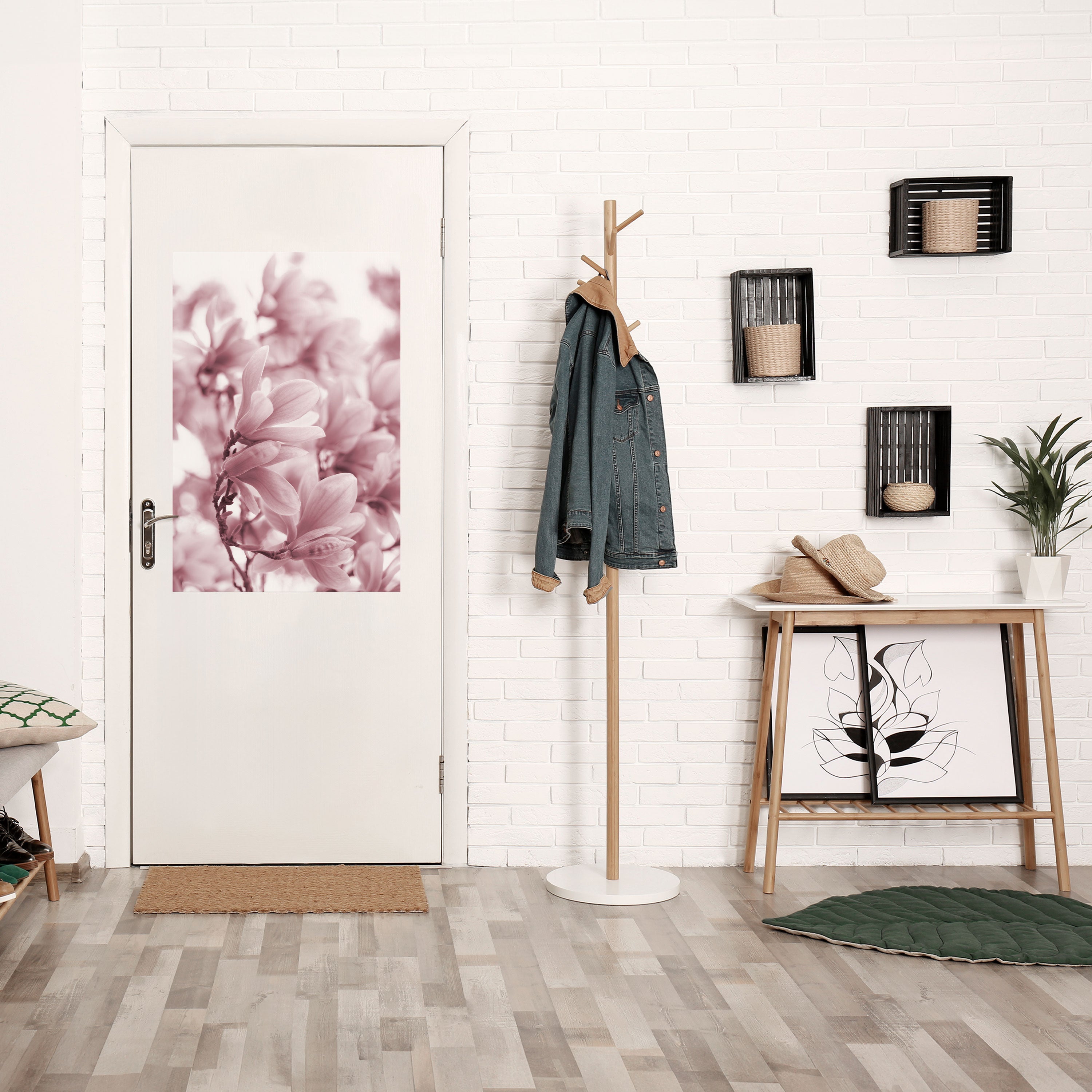 PINK BLOSSOM DREAM Vertikales Poster zum Abziehen und Aufkleben
