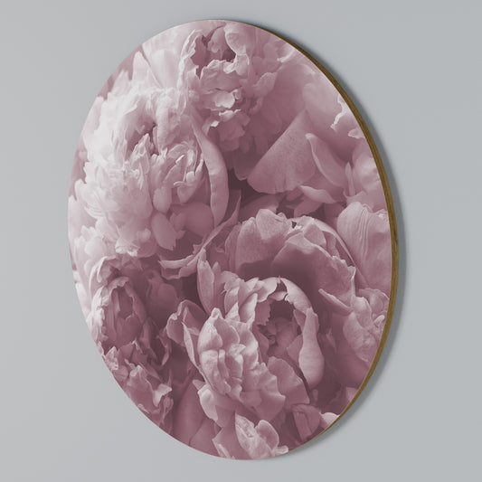 BLUSHED SERENITY Rundes Wandbild