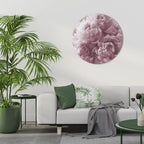 BLUSHED SERENITY Round Wall Art