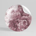 BLUSHED SERENITY Peel and Stick Round Sticker