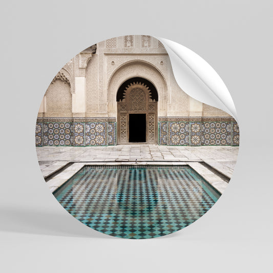 MYSTIC ENTRANCE Runder Wandsticker zum Abziehen und Aufkleben