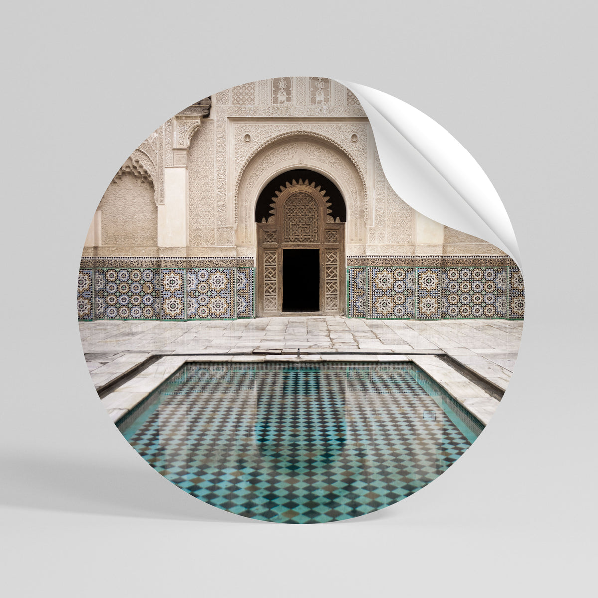 MYSTIC ENTRANCE Runder Wandsticker zum Abziehen und Aufkleben