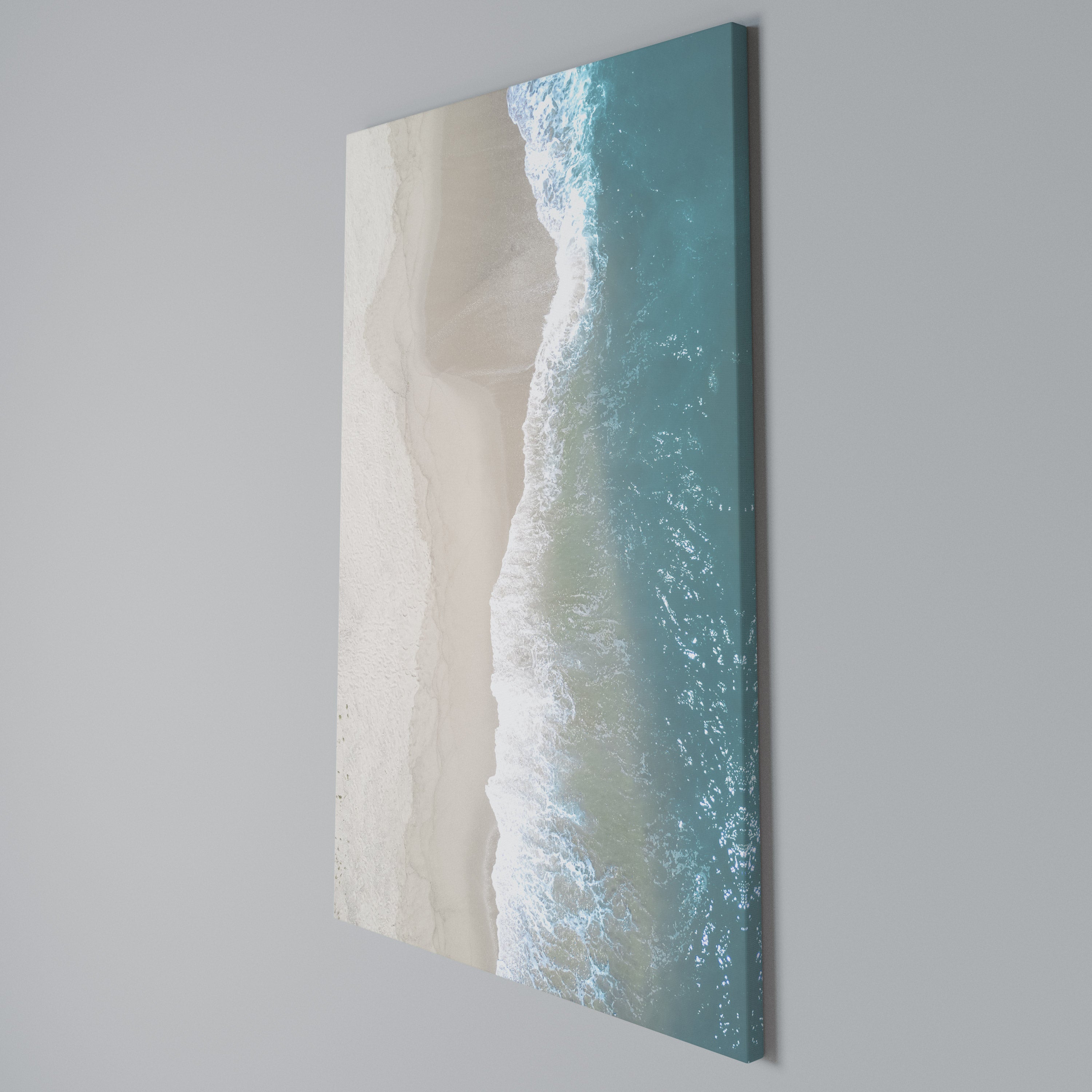 SAND AND SEA HARMONY Vertical Canvas Print