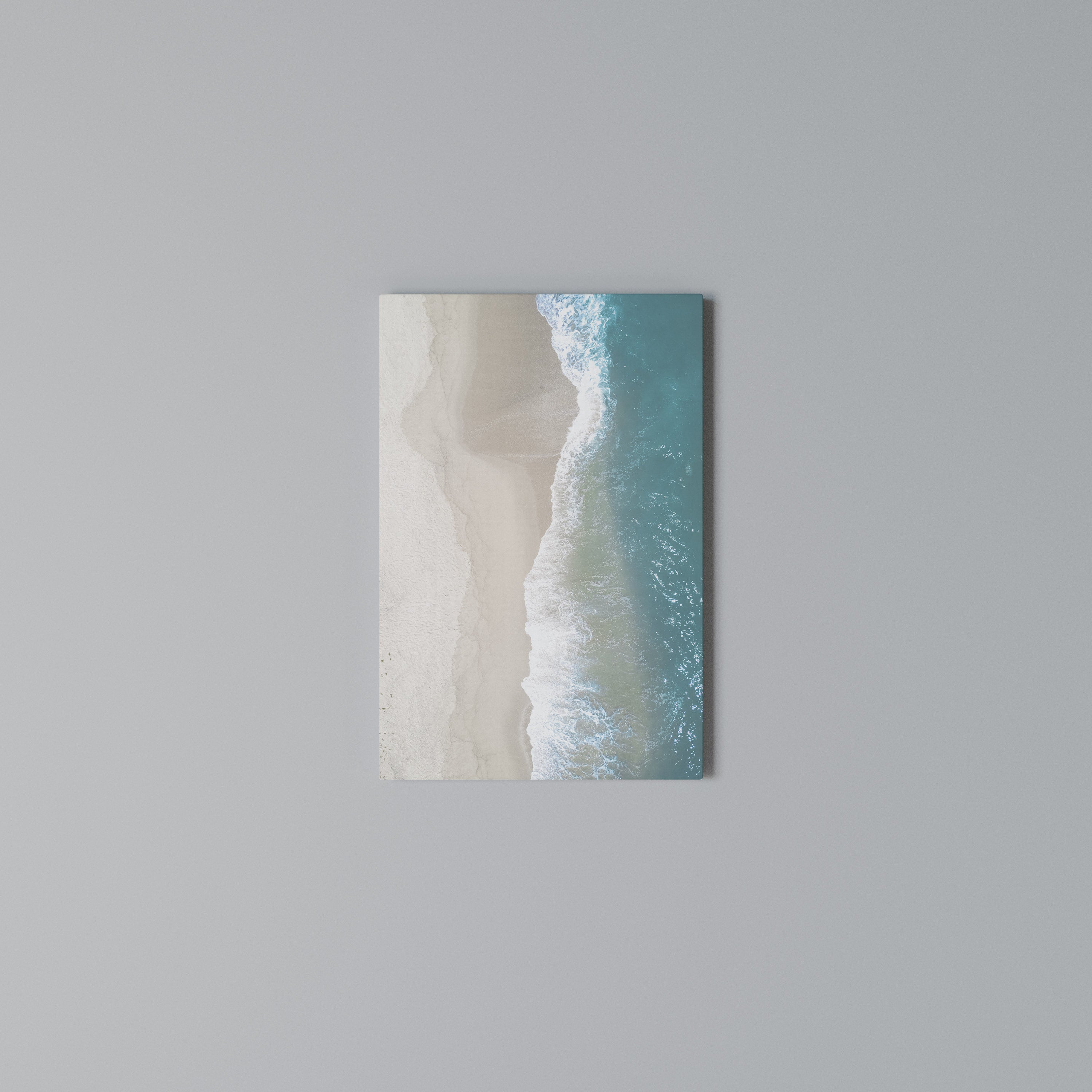 SAND AND SEA HARMONY Vertical Canvas Print