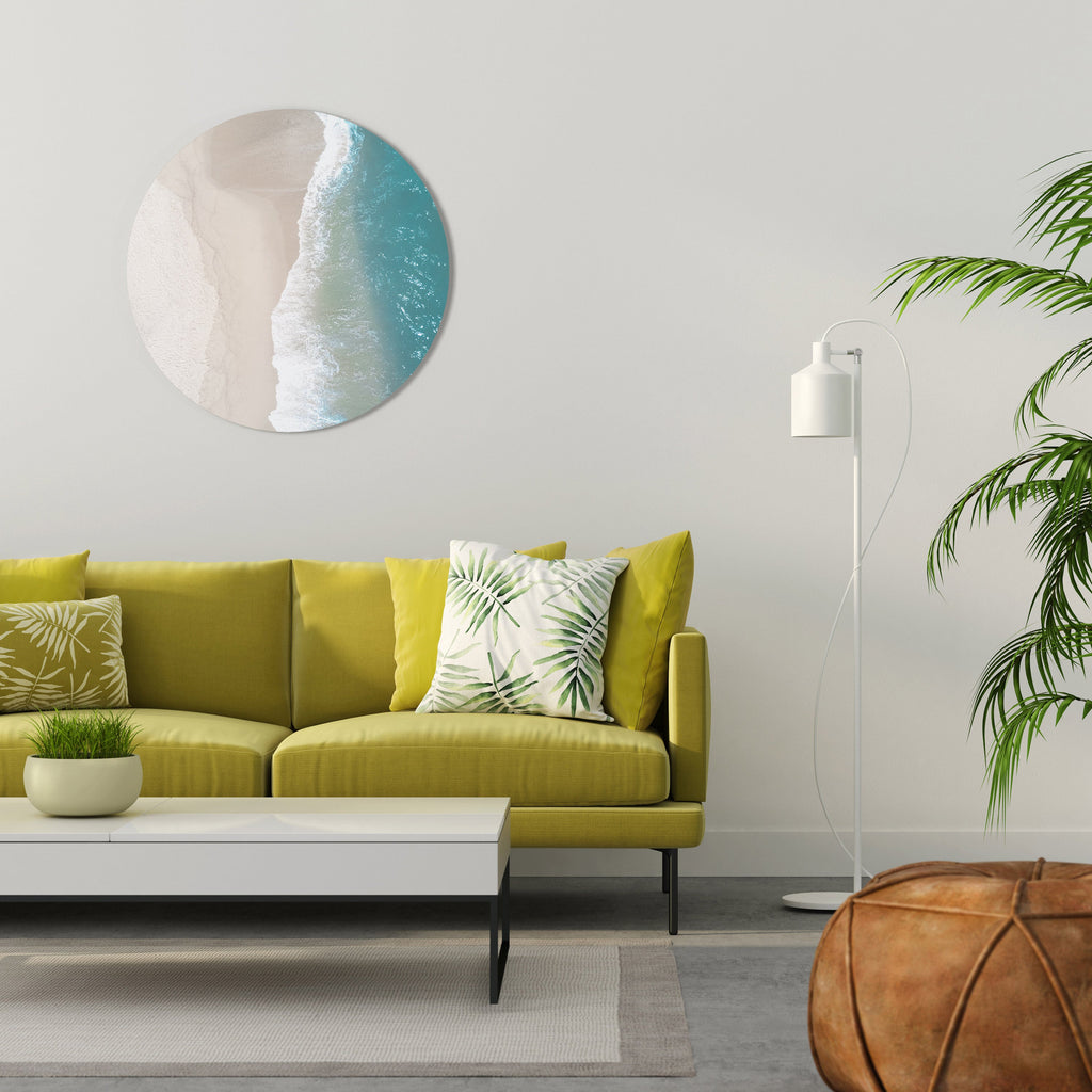 SAND AND SEA HARMONY Runde Wanddekoration Ø 69 cm