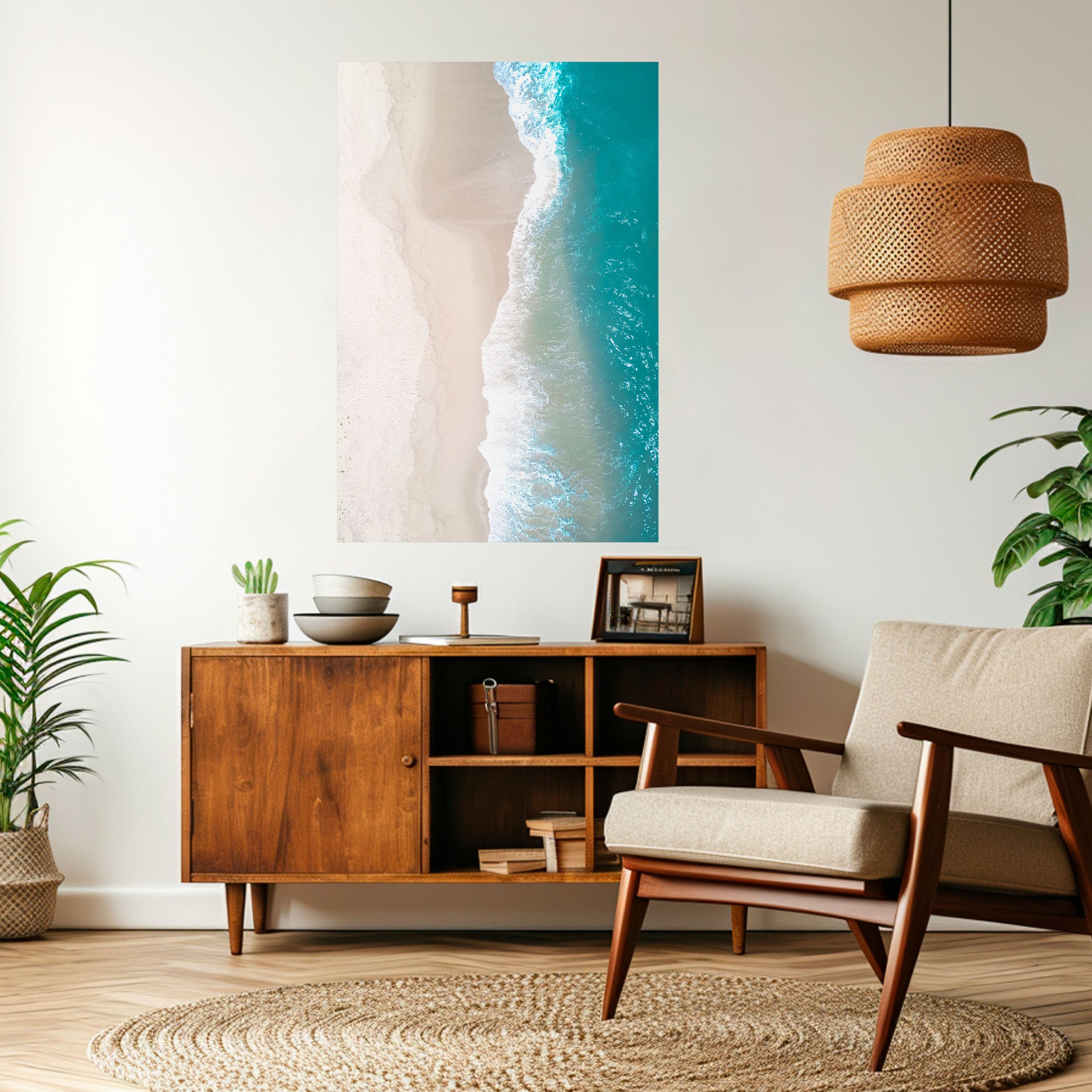 SAND AND SEA HARMONY Vertikales Poster zum Abziehen und Aufkleben