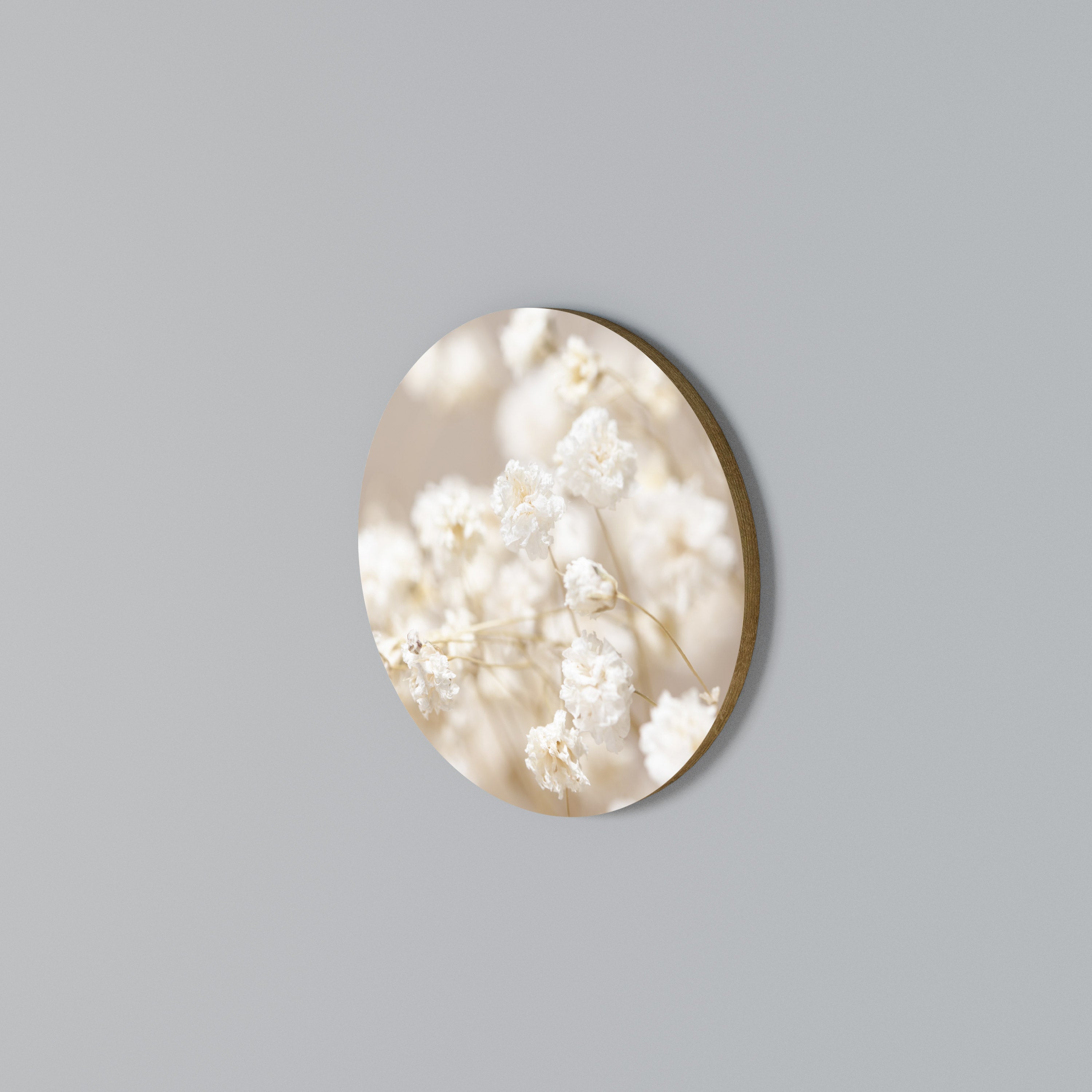 GHOSTLY BLOOM Round Wall Art