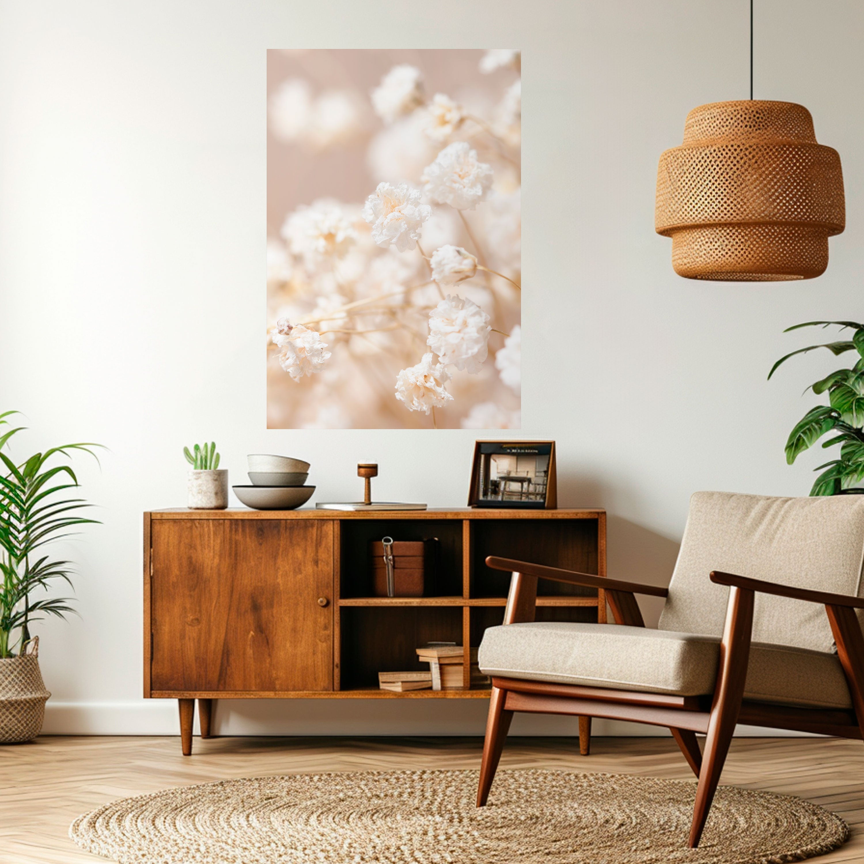GHOSTLY BLOOM Vertikales Poster zum Abziehen und Aufkleben
