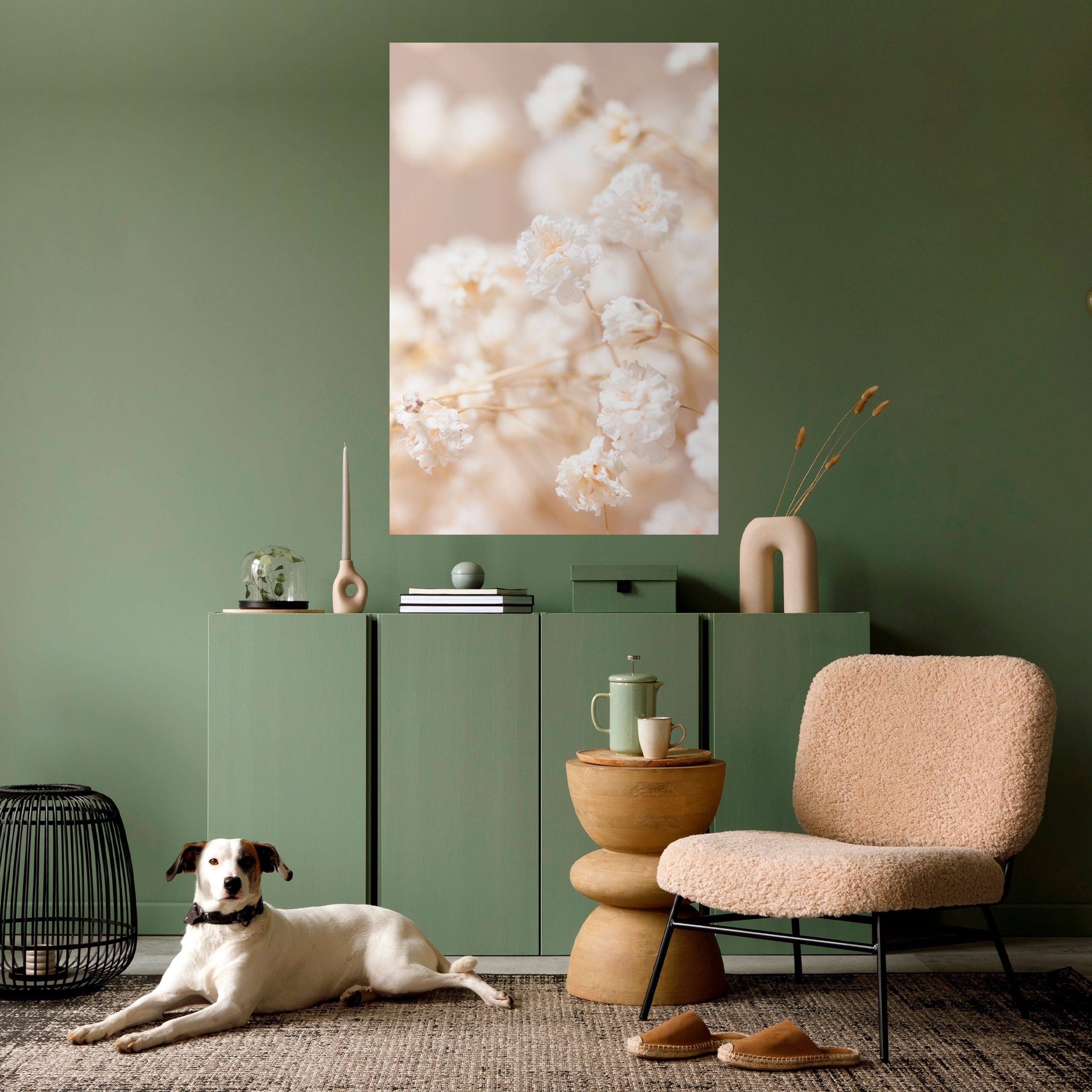 GHOSTLY BLOOM Vertikales Poster zum Abziehen und Aufkleben