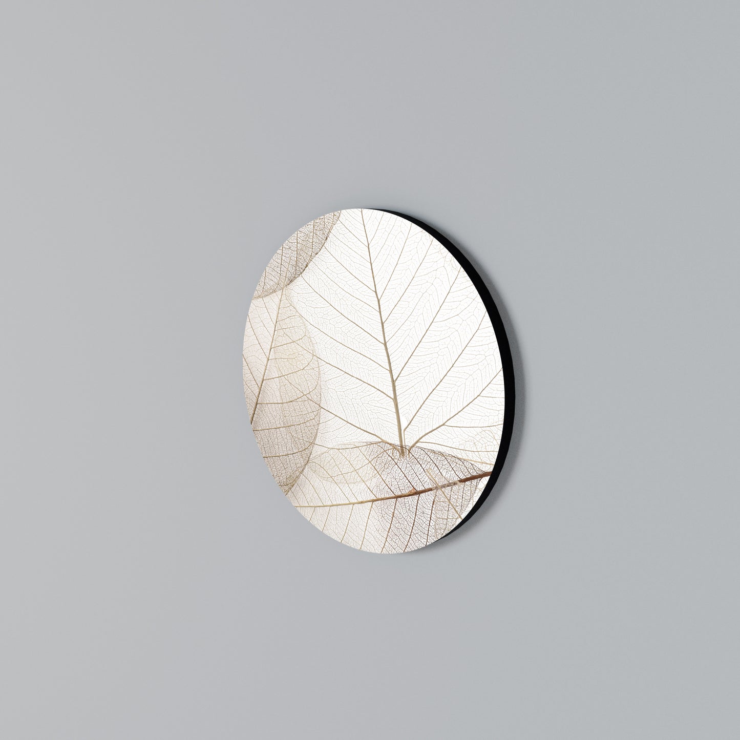 ETHEREAL VEINED GRACE Rundes Wandbild