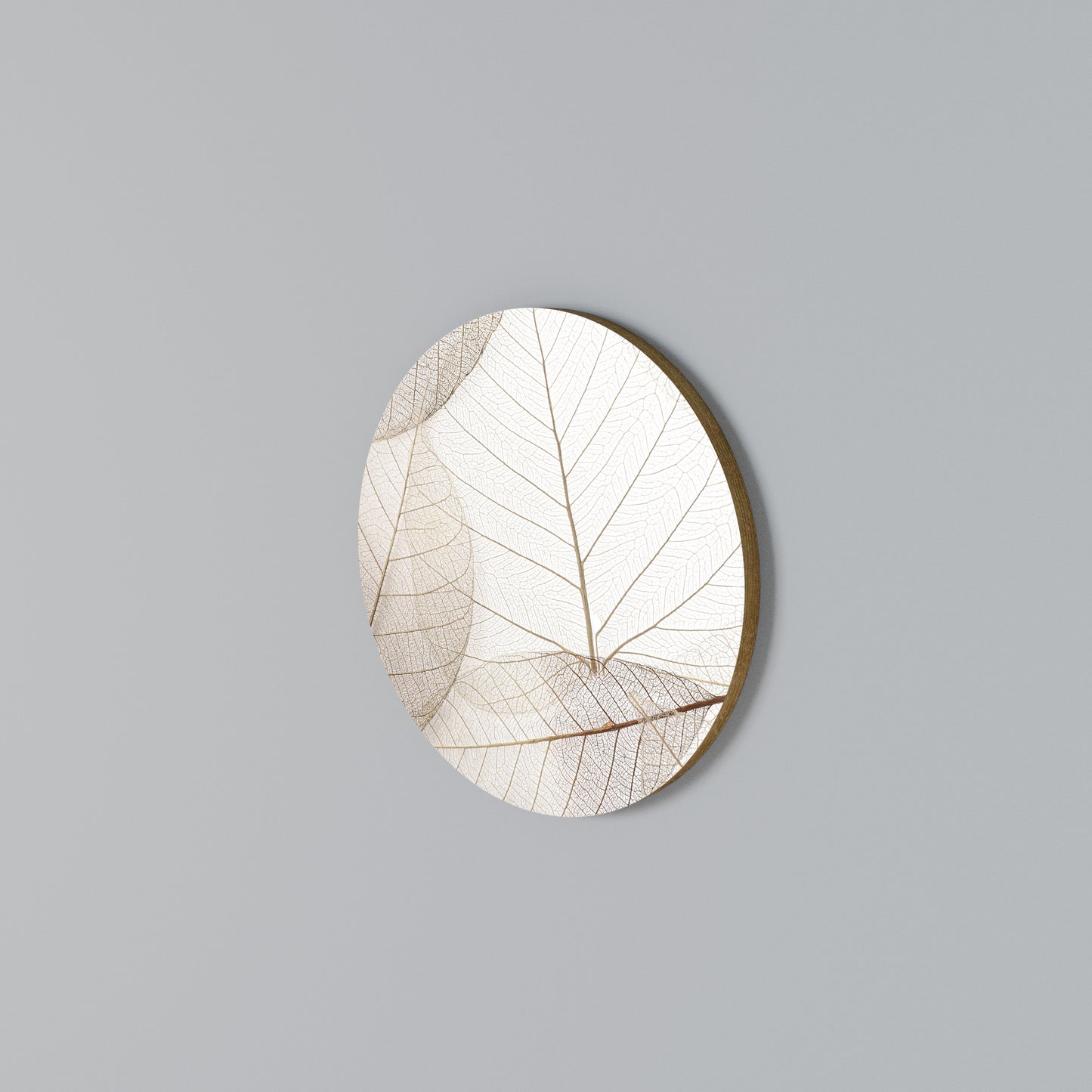 ETHEREAL VEINED GRACE Rundes Wandbild