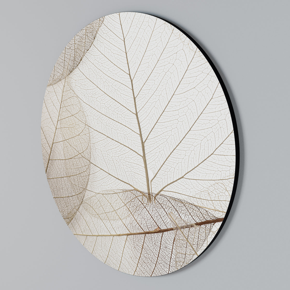 ETHEREAL VEINED GRACE Rundes Wandbild