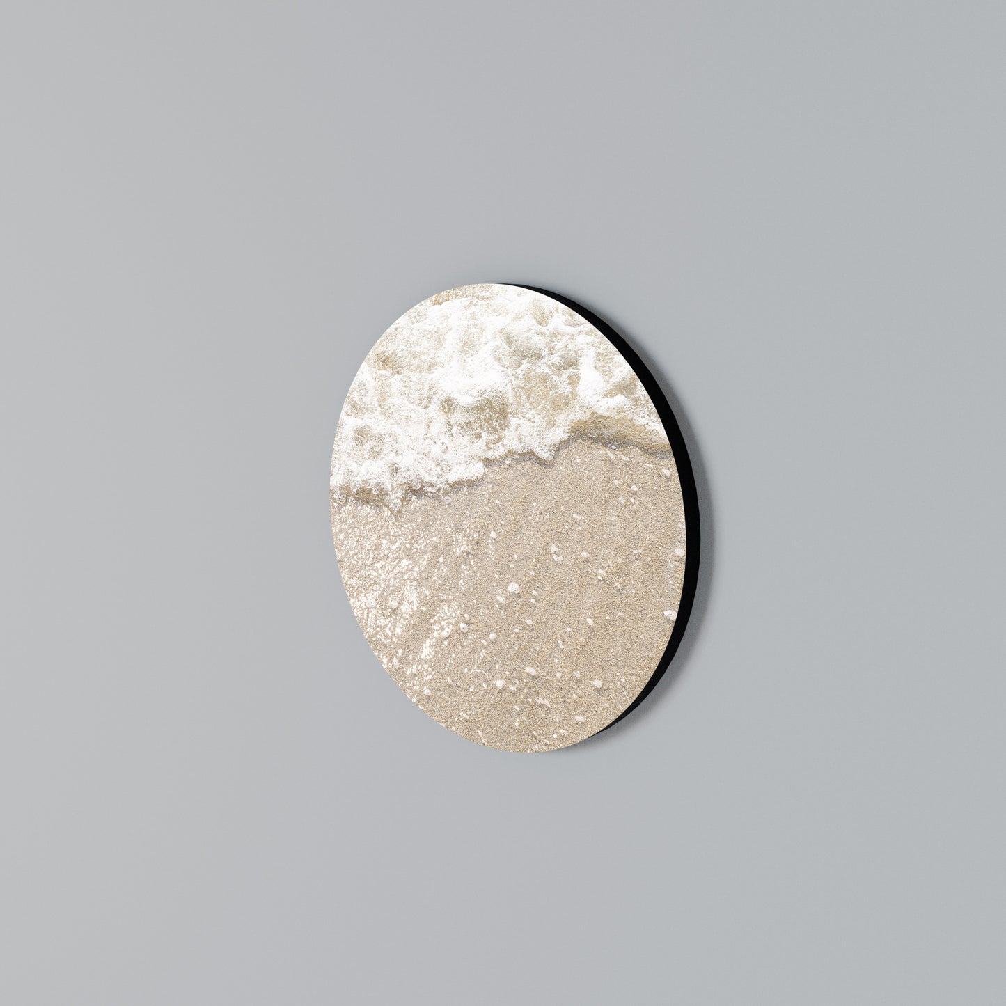 SHIMMERING SHORELINE Rundes Wandbild
