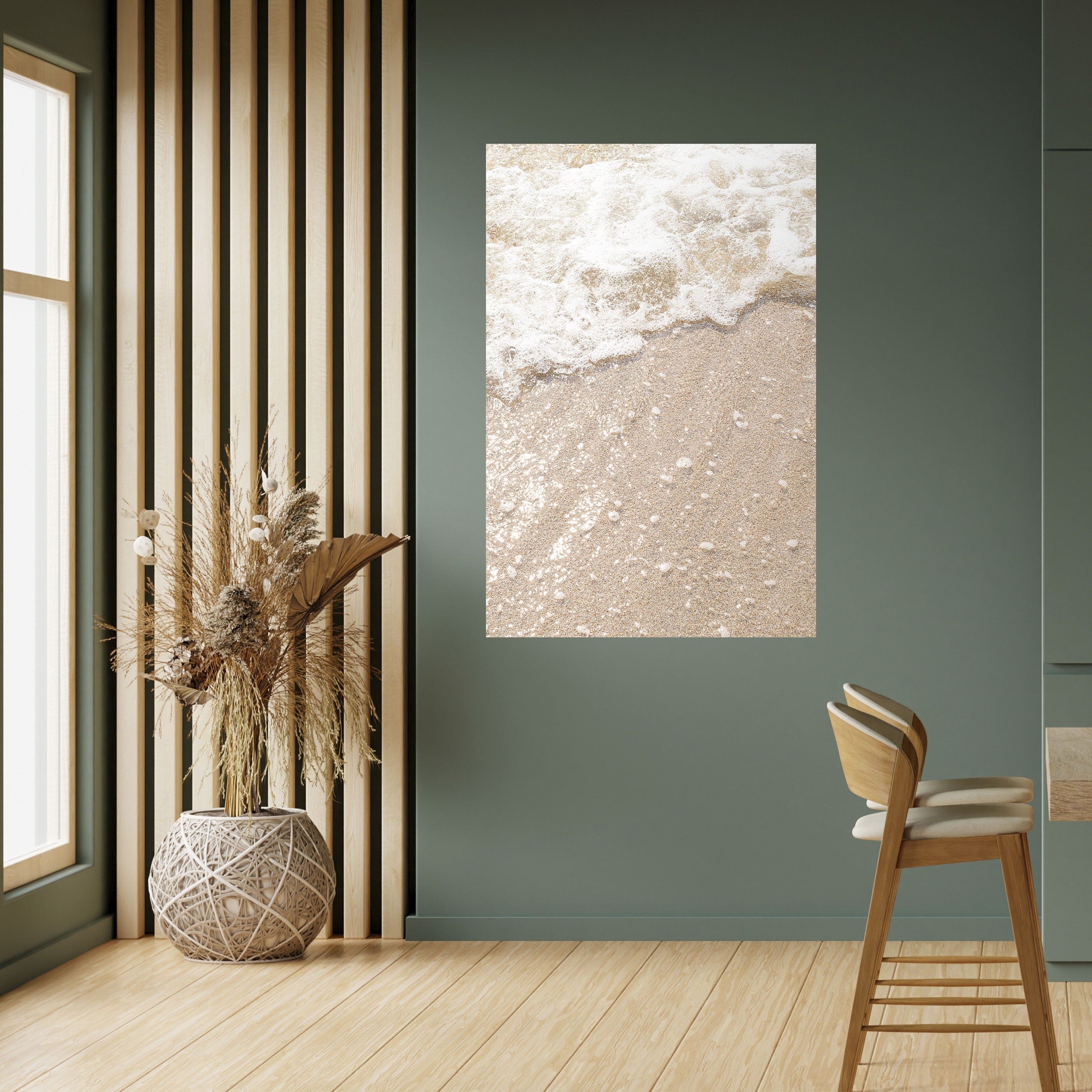 SHIMMERING SHORELINE Vertikales Poster zum Abziehen und Aufkleben