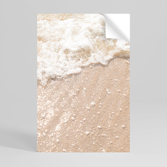 SHIMMERING SHORELINE Selbstklebendes Poster - Hochformat