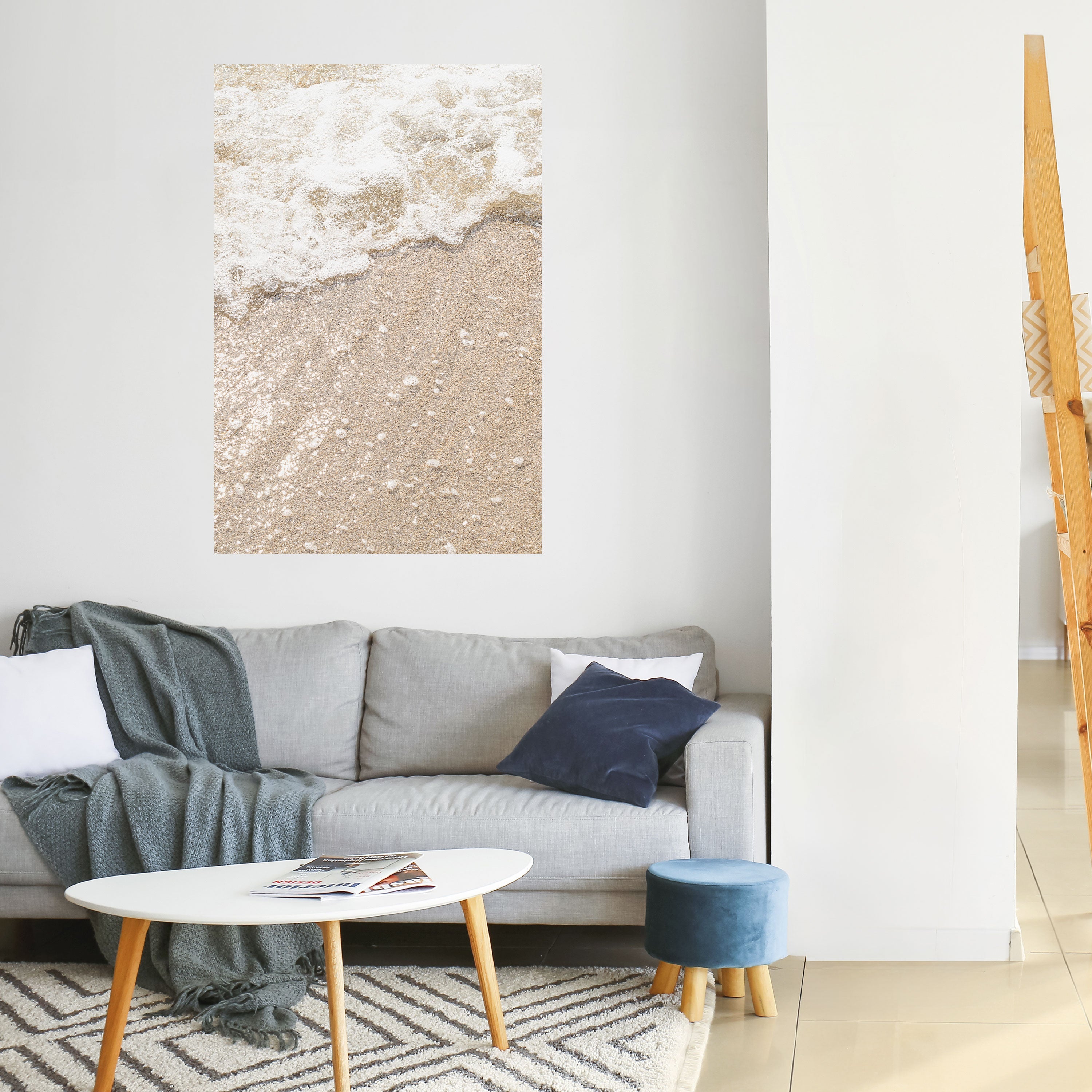 SHIMMERING SHORELINE Vertikales Poster zum Abziehen und Aufkleben