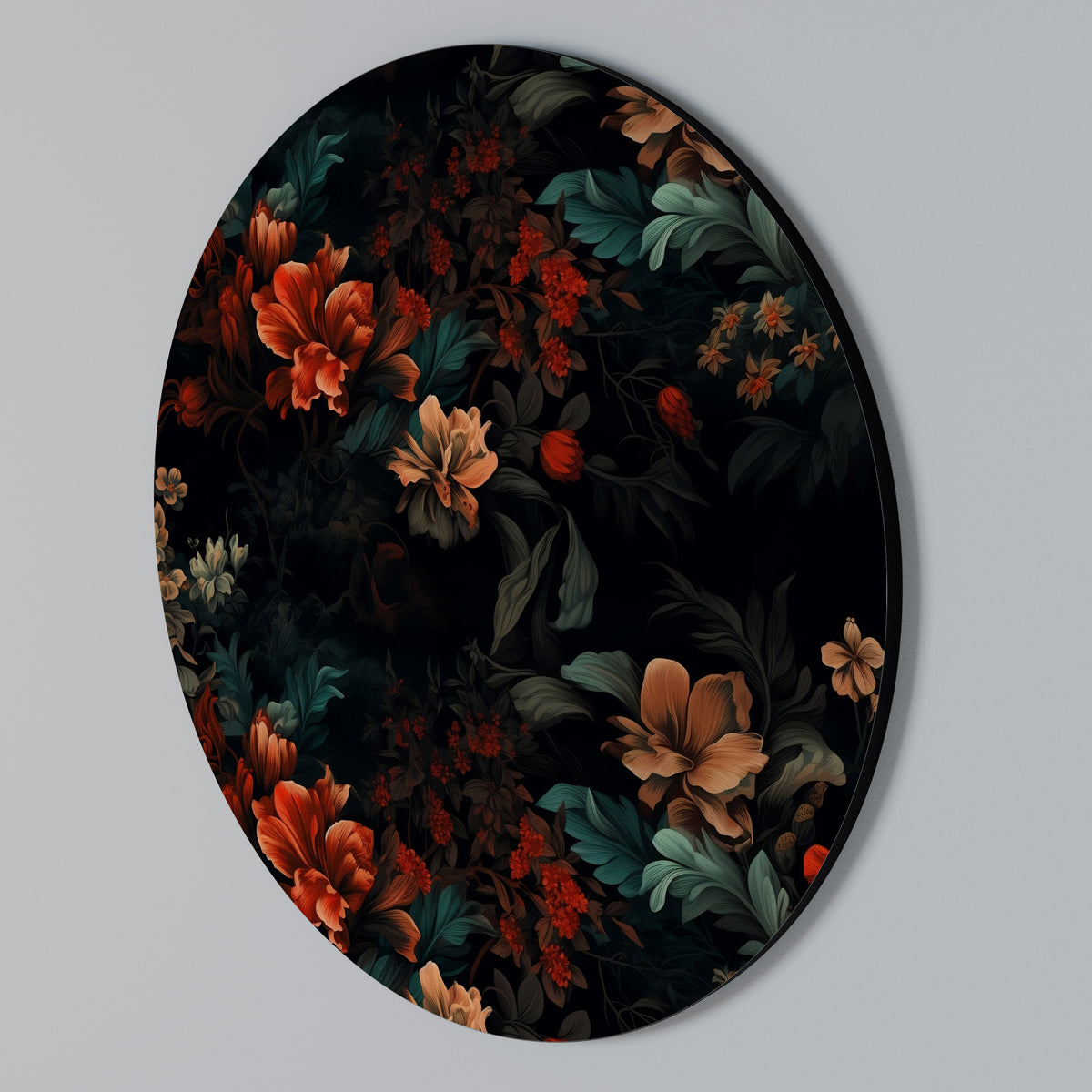 IMAGINARY BLOSSOM Rundes Wandbild