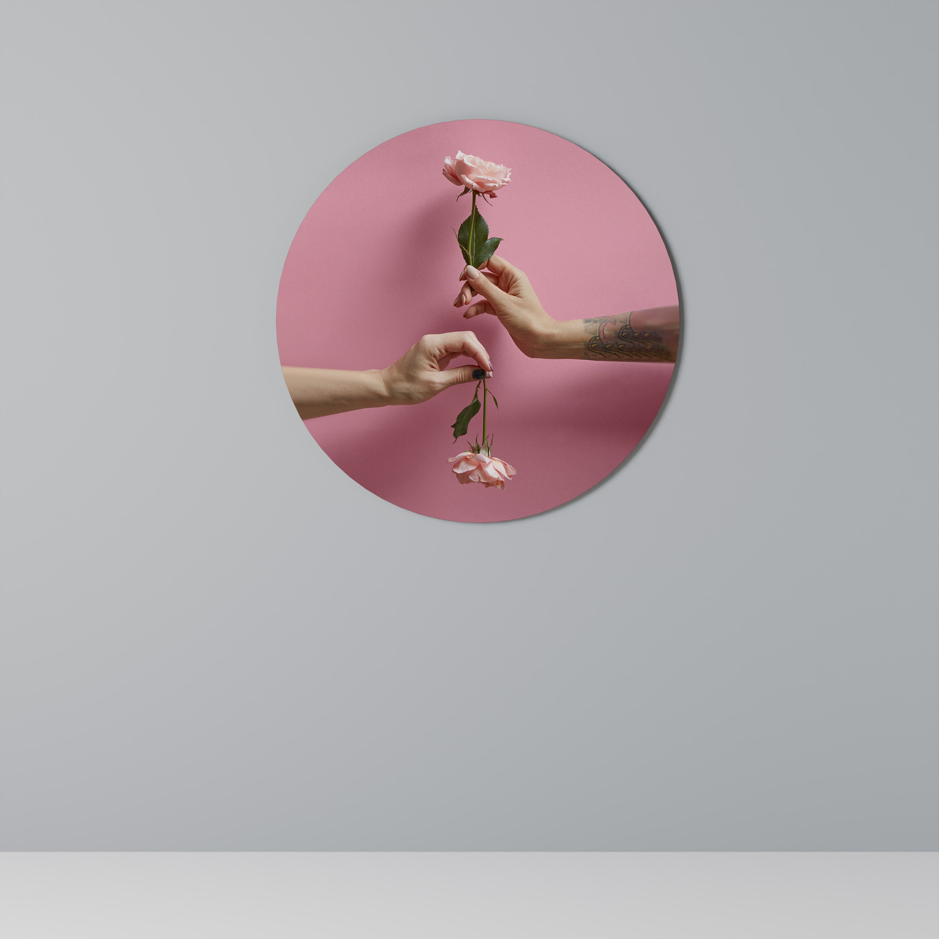 FLORAL CONNECTIONS Runde Wanddekoration Ø 69 cm