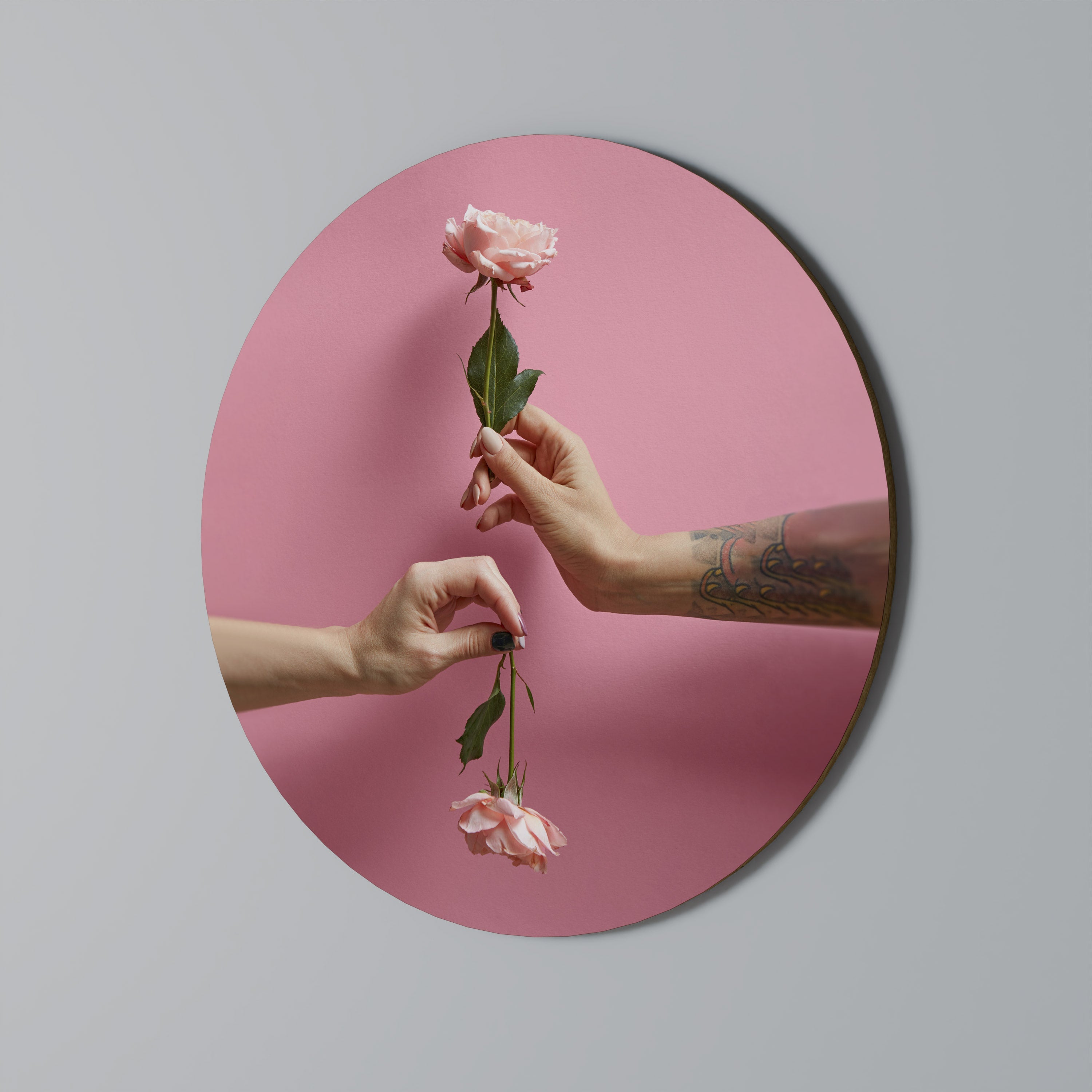 FLORAL CONNECTIONS Runde Wanddekoration Ø 69 cm