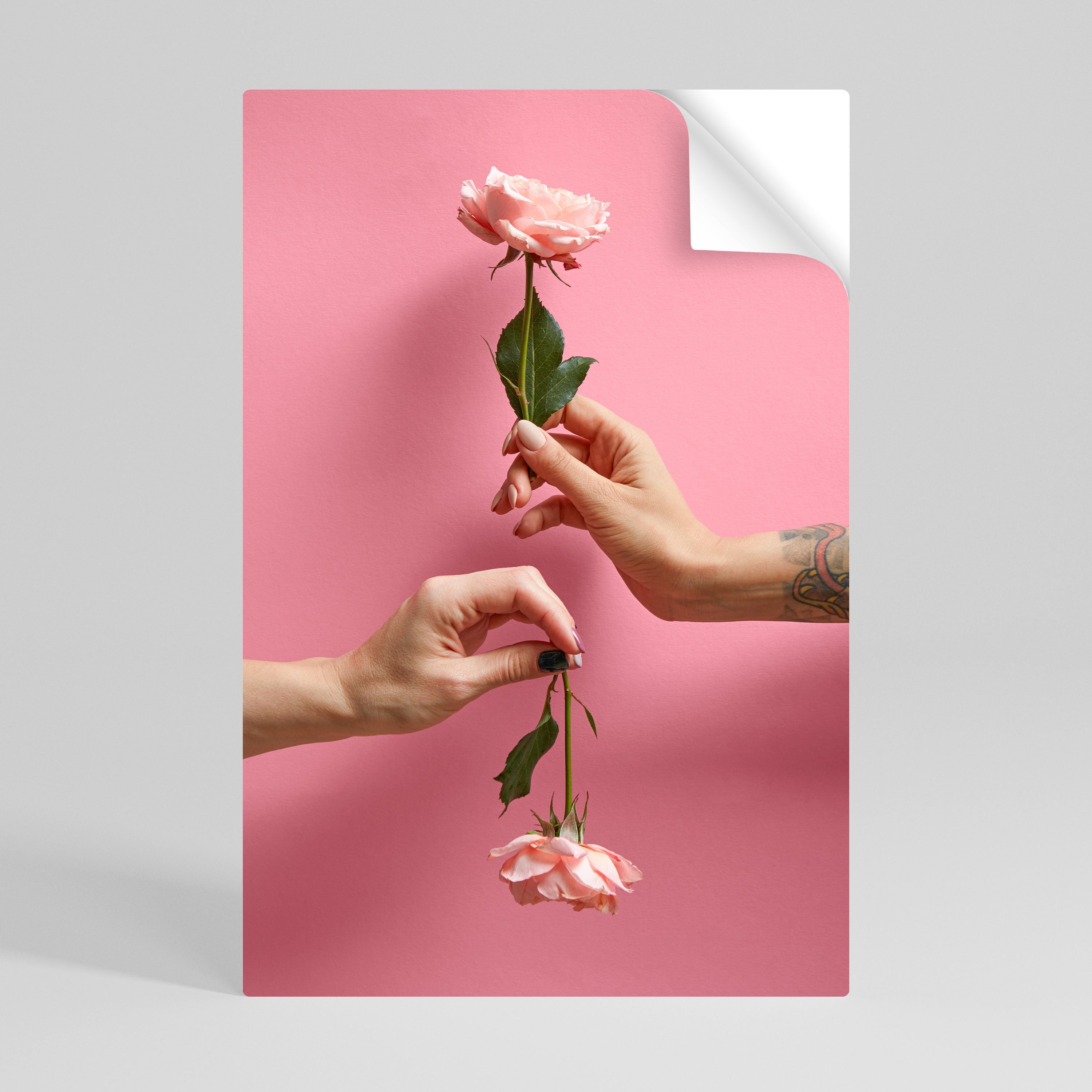 FLORAL CONNECTIONS Vertikales Poster zum Abziehen und Aufkleben
