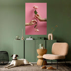 FLORAL CONNECTIONS Peel and Stick Vertical Poster