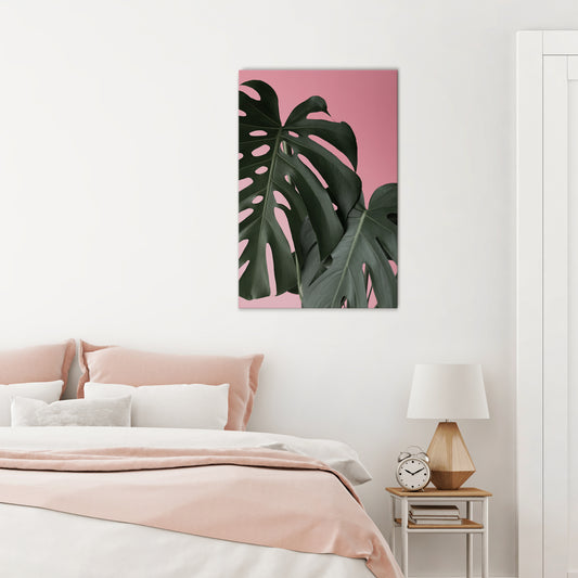 LADY MONSTERA Vertical Canvas Print