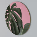 LADY MONSTERA Rundes Wandbild