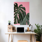 LADY MONSTERA Selbstklebendes Poster - Hochformat