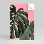 LADY MONSTERA Selbstklebendes Poster - Hochformat