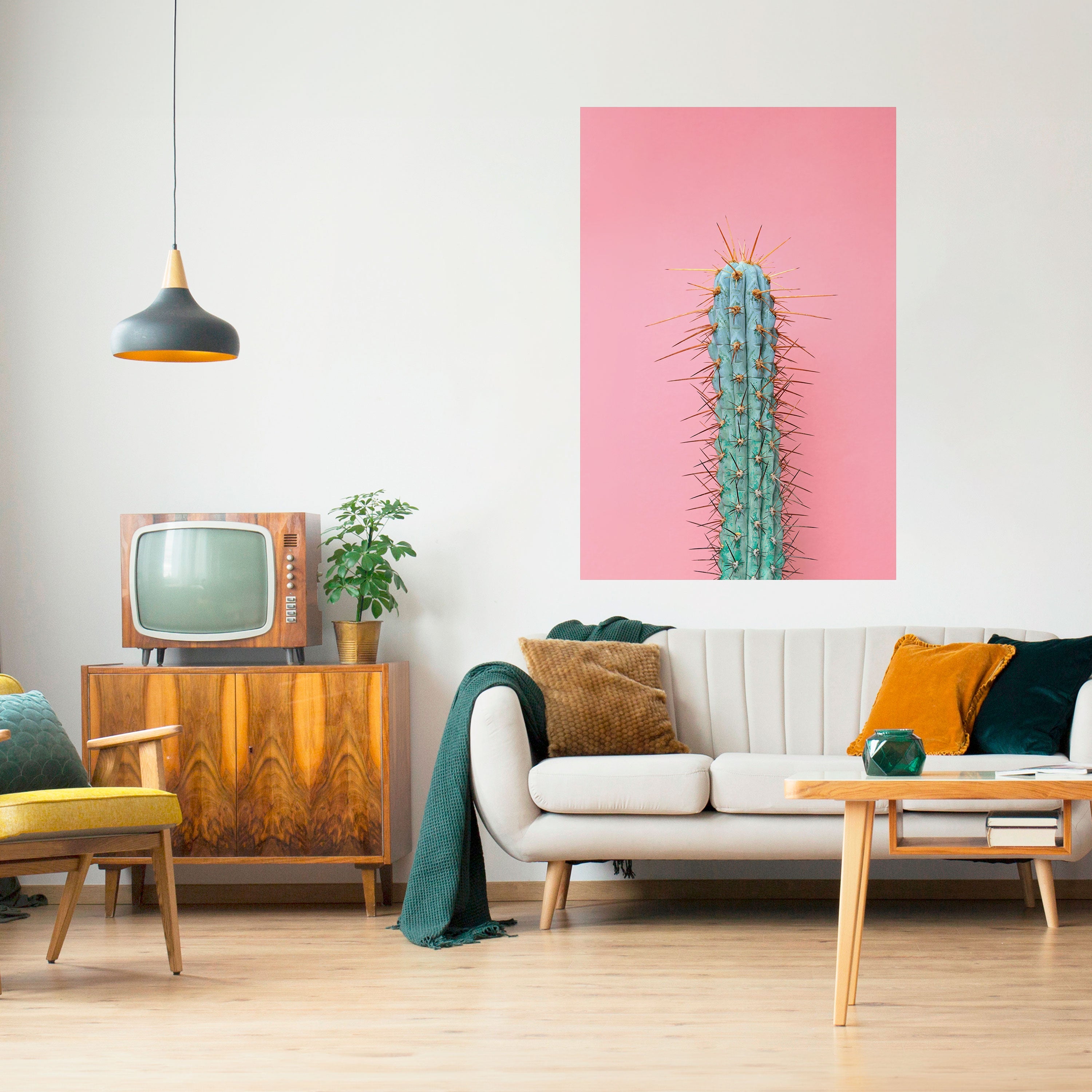 MISTER CACTUS Vertikales Poster zum Abziehen und Aufkleben