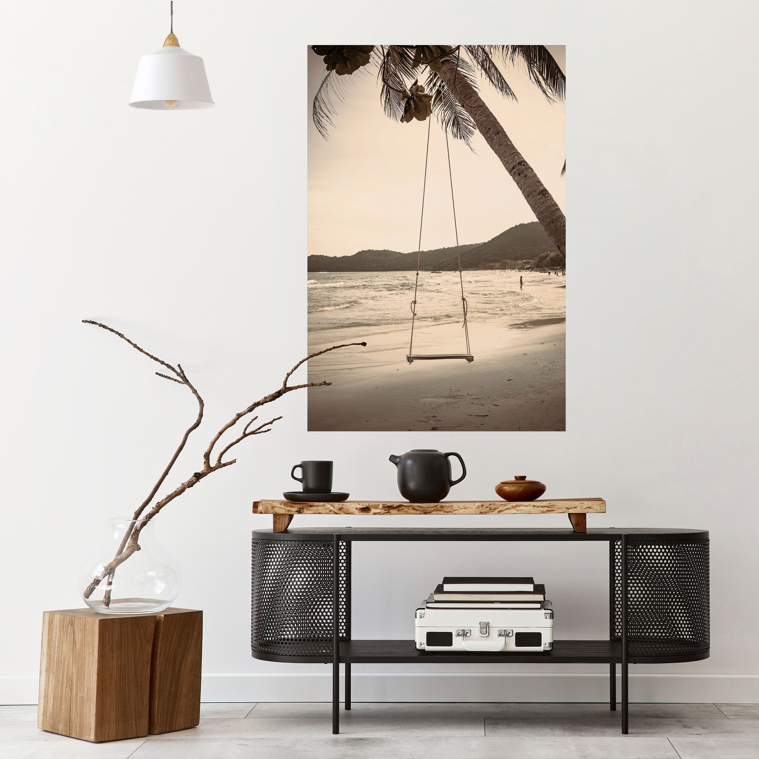 SUNSET SWING SORROW Vertikales Poster zum Abziehen und Aufkleben