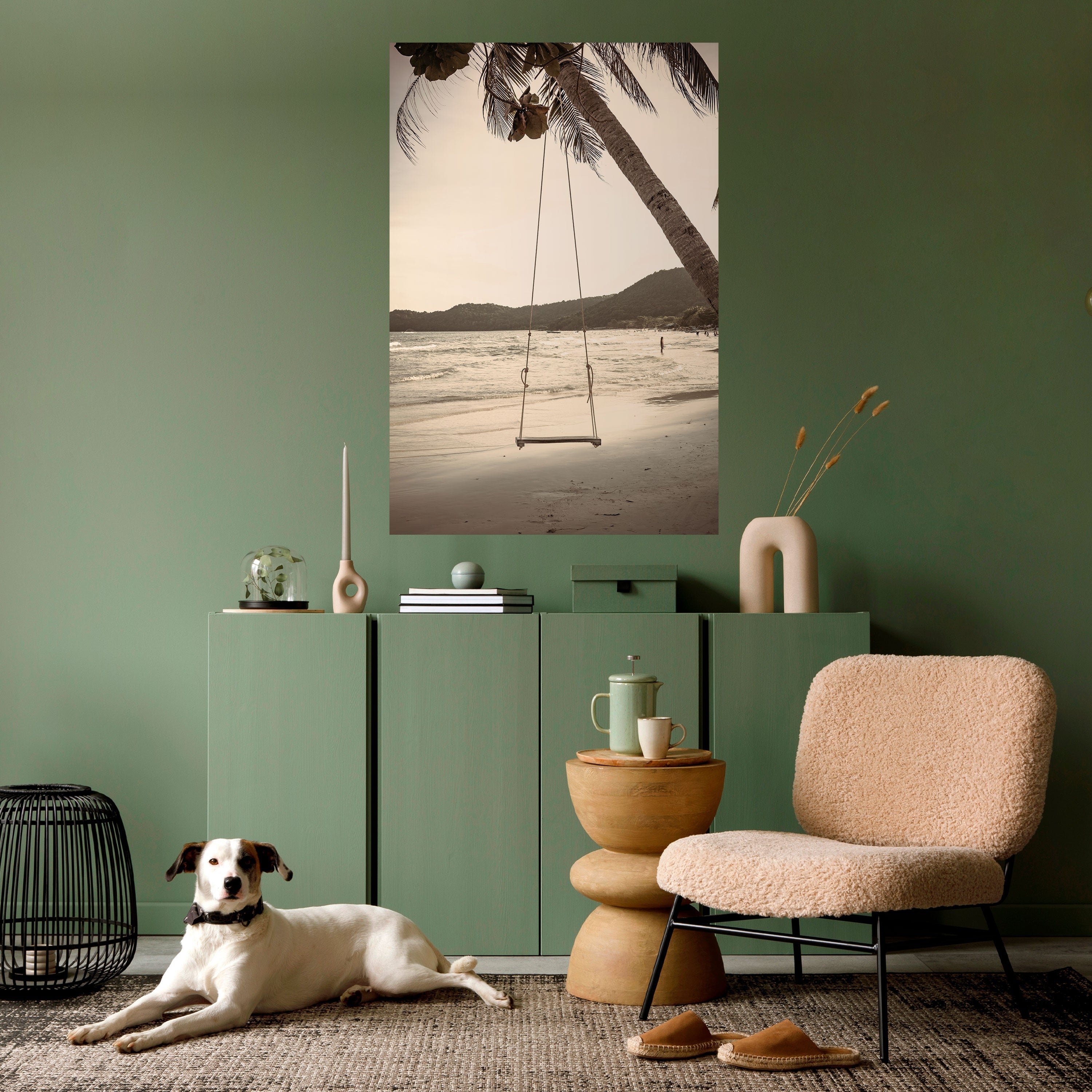 SUNSET SWING SORROW Vertikales Poster zum Abziehen und Aufkleben