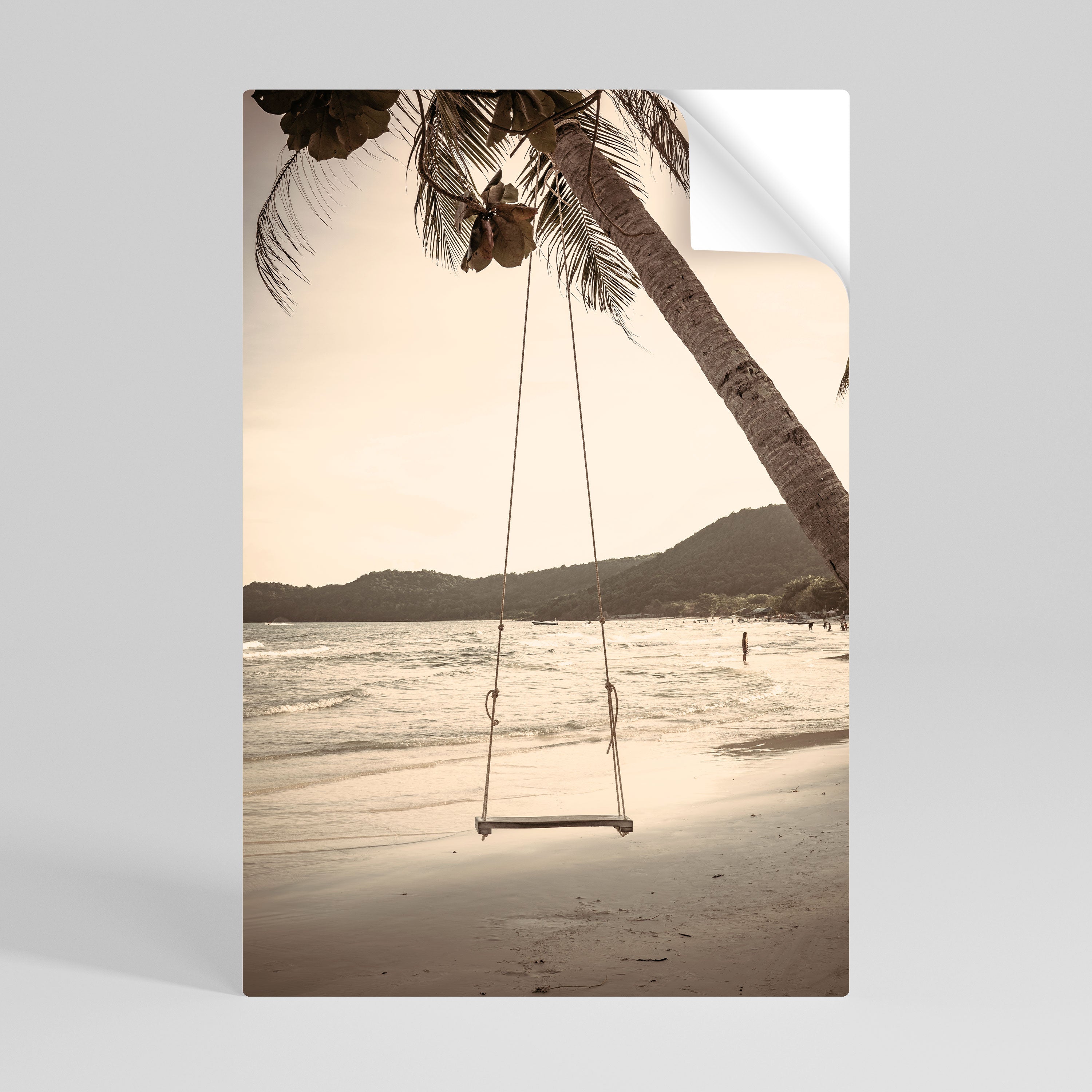 SUNSET SWING SORROW Vertikales Poster zum Abziehen und Aufkleben