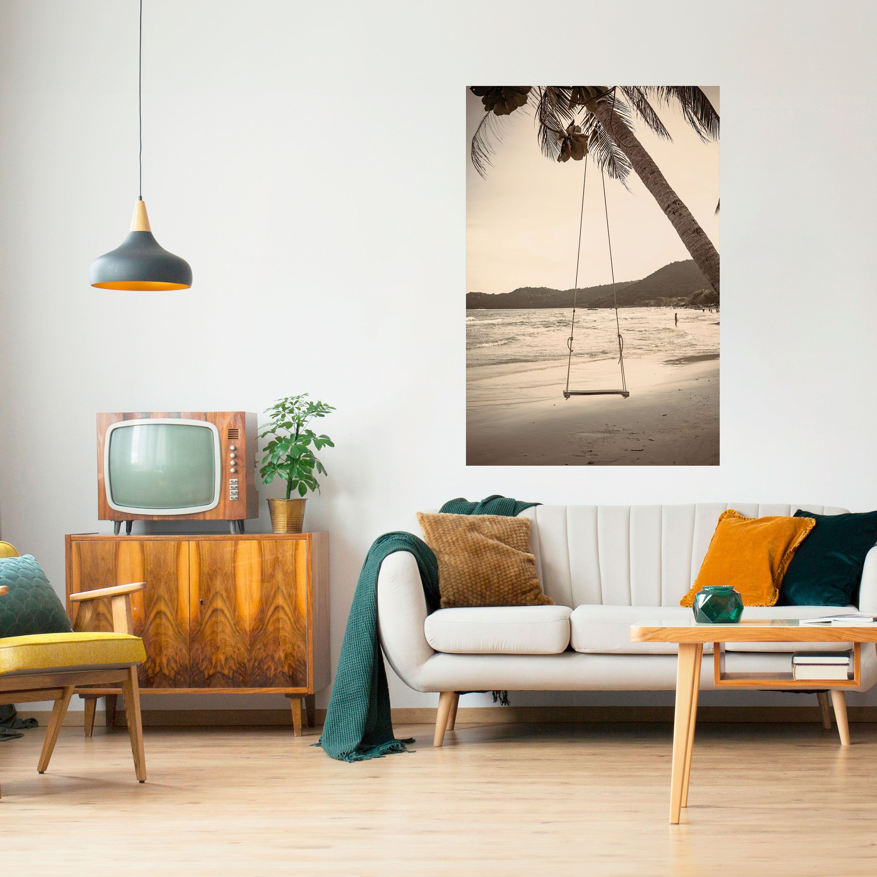 SUNSET SWING SORROW Vertikales Poster zum Abziehen und Aufkleben