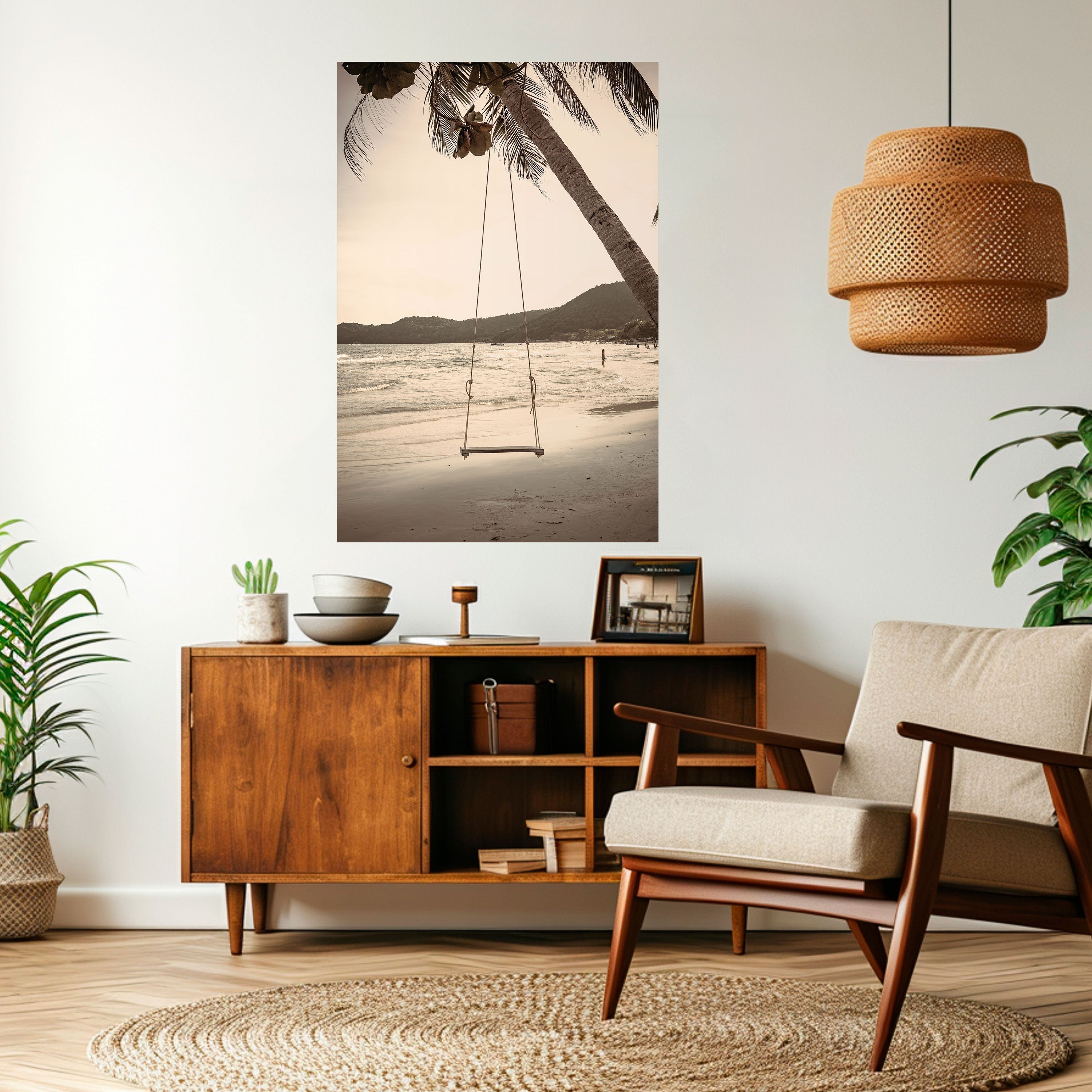SUNSET SWING SORROW Vertikales Poster zum Abziehen und Aufkleben