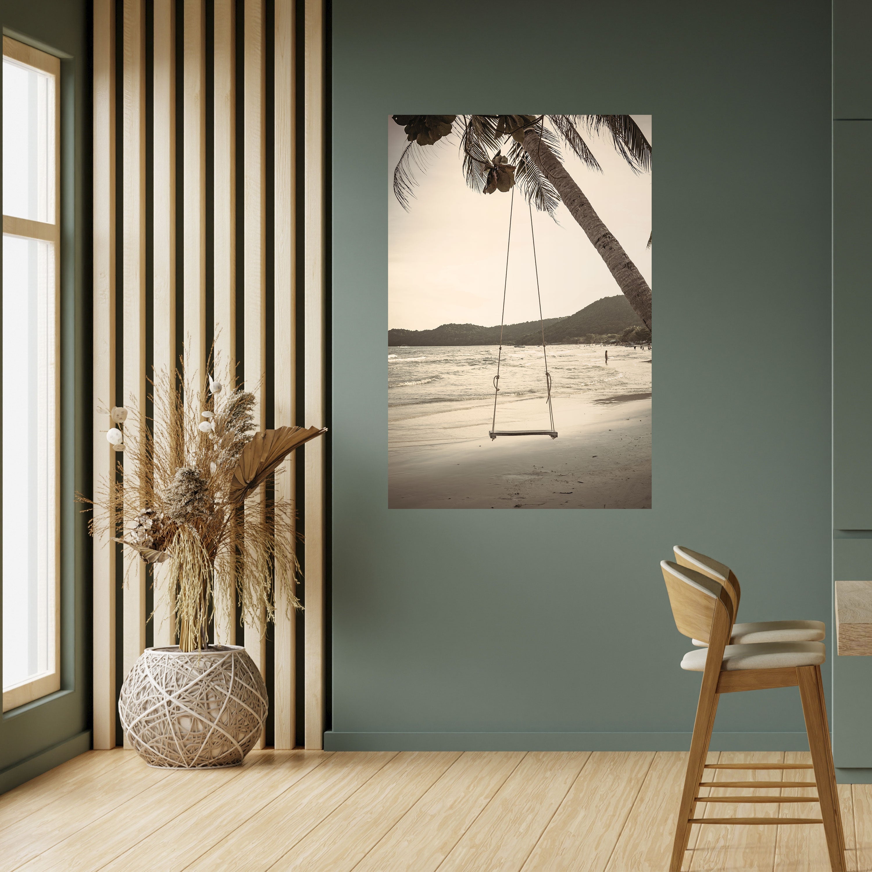 SUNSET SWING SORROW Vertikales Poster zum Abziehen und Aufkleben