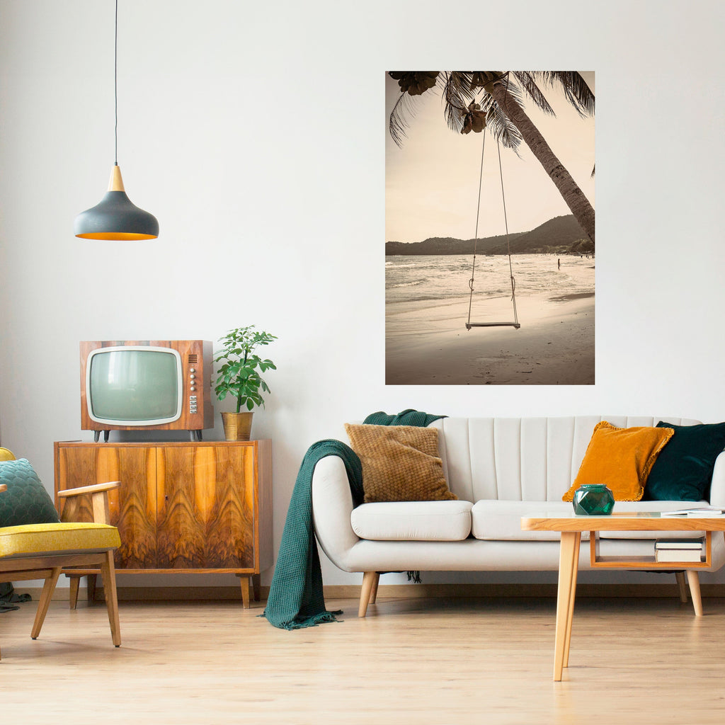SUNSET SWING SORROW Vertikales Poster zum Abziehen und Aufkleben