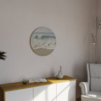 OCEAN WHISPER Runde Wanddekoration Ø 69 cm